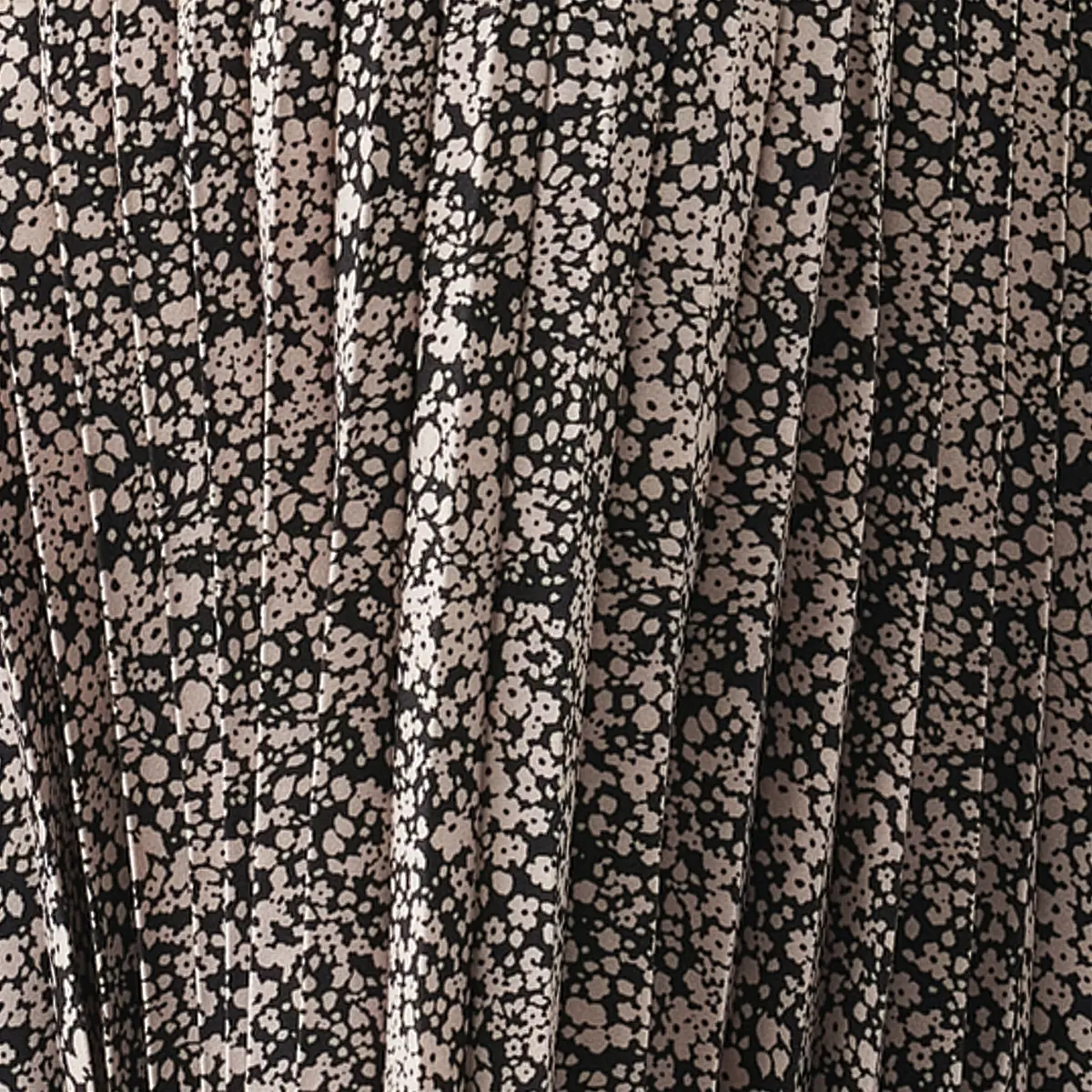 Florence Pleat Skirt Black / Dusty Pink - Image 5