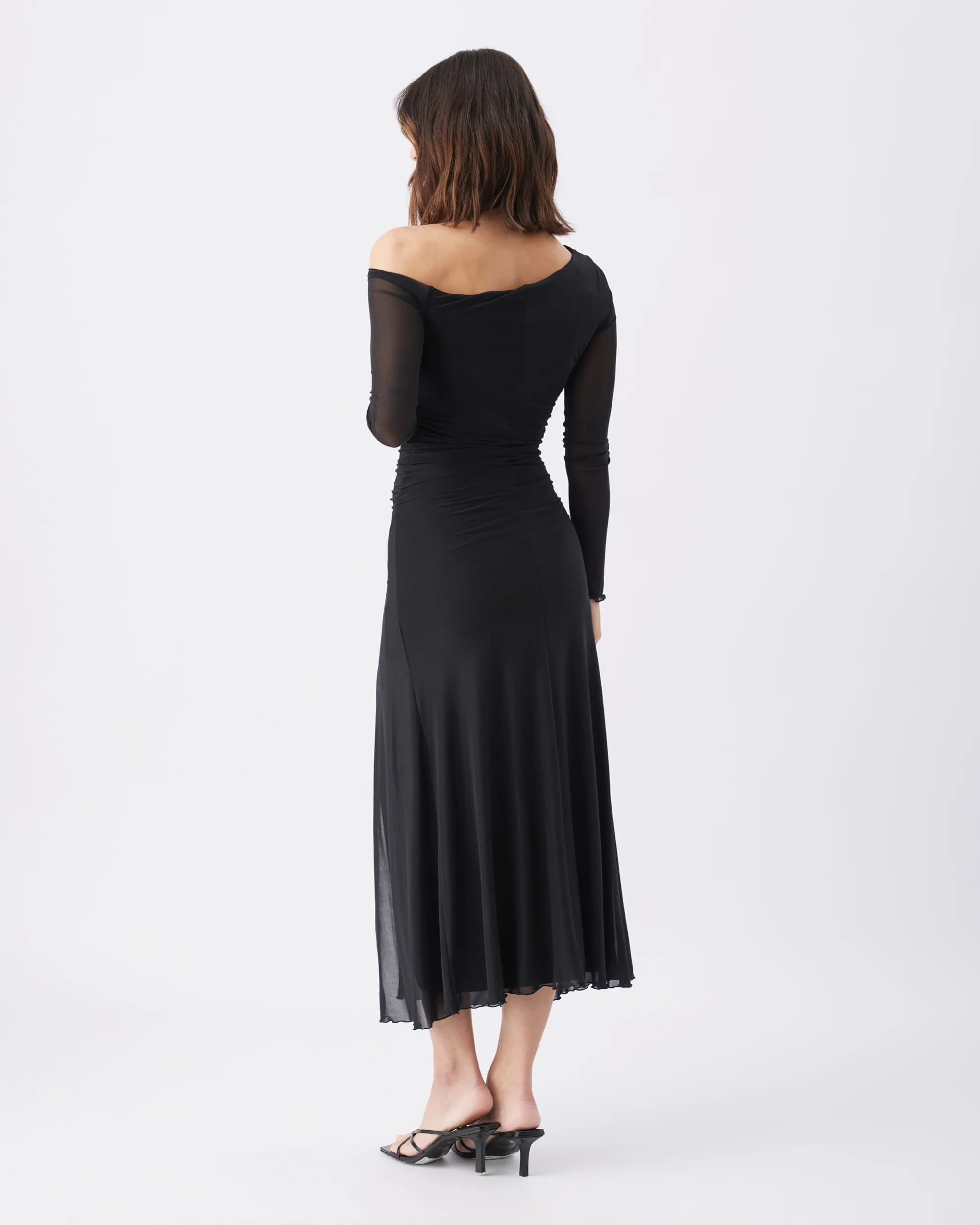 Freya Mesh Dress Black - Image 4