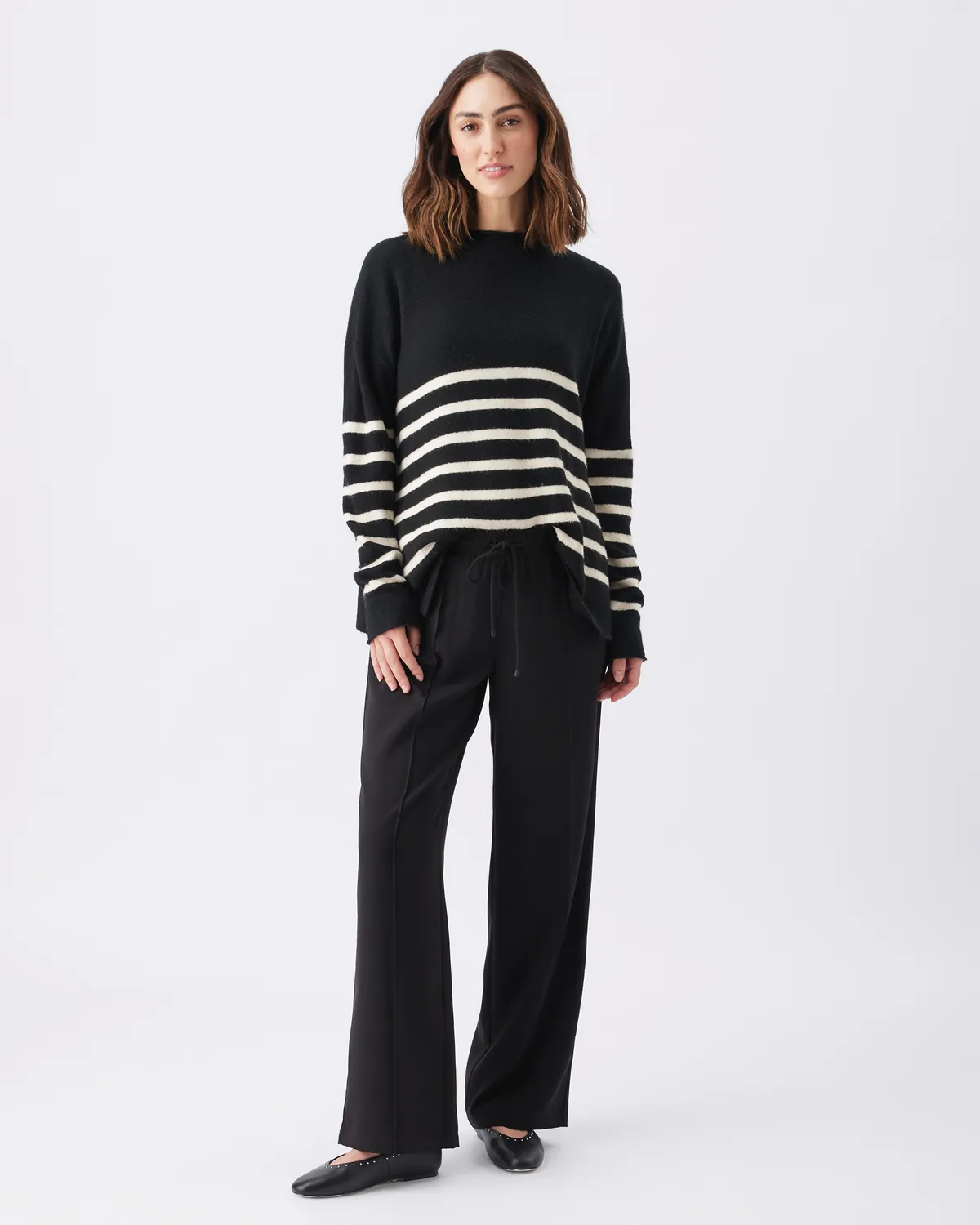 Gerrie Nursing Knit  Black / Vanilla - Image 3