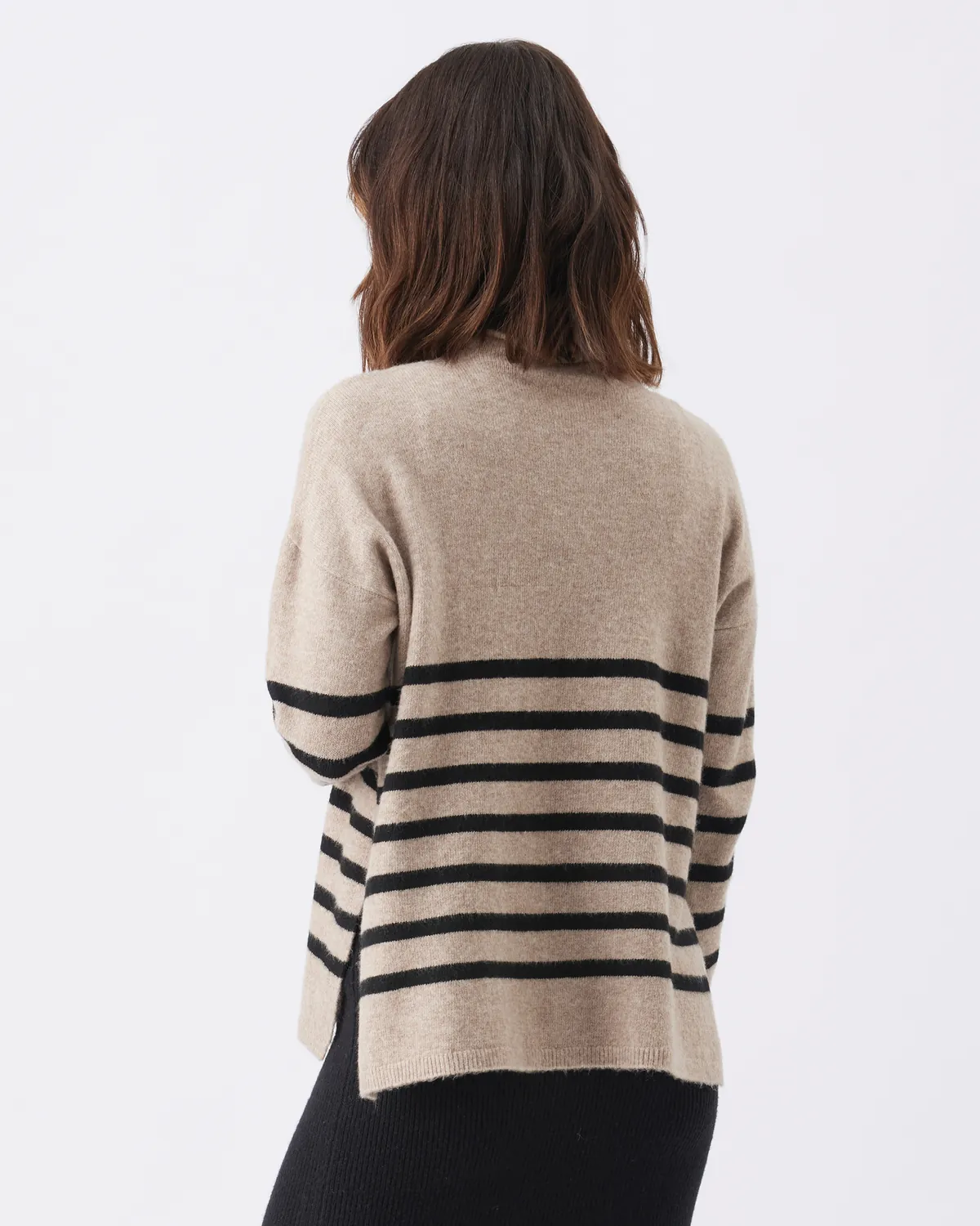 Gerrie Nursing Knit  Mocha / Black - Image 4