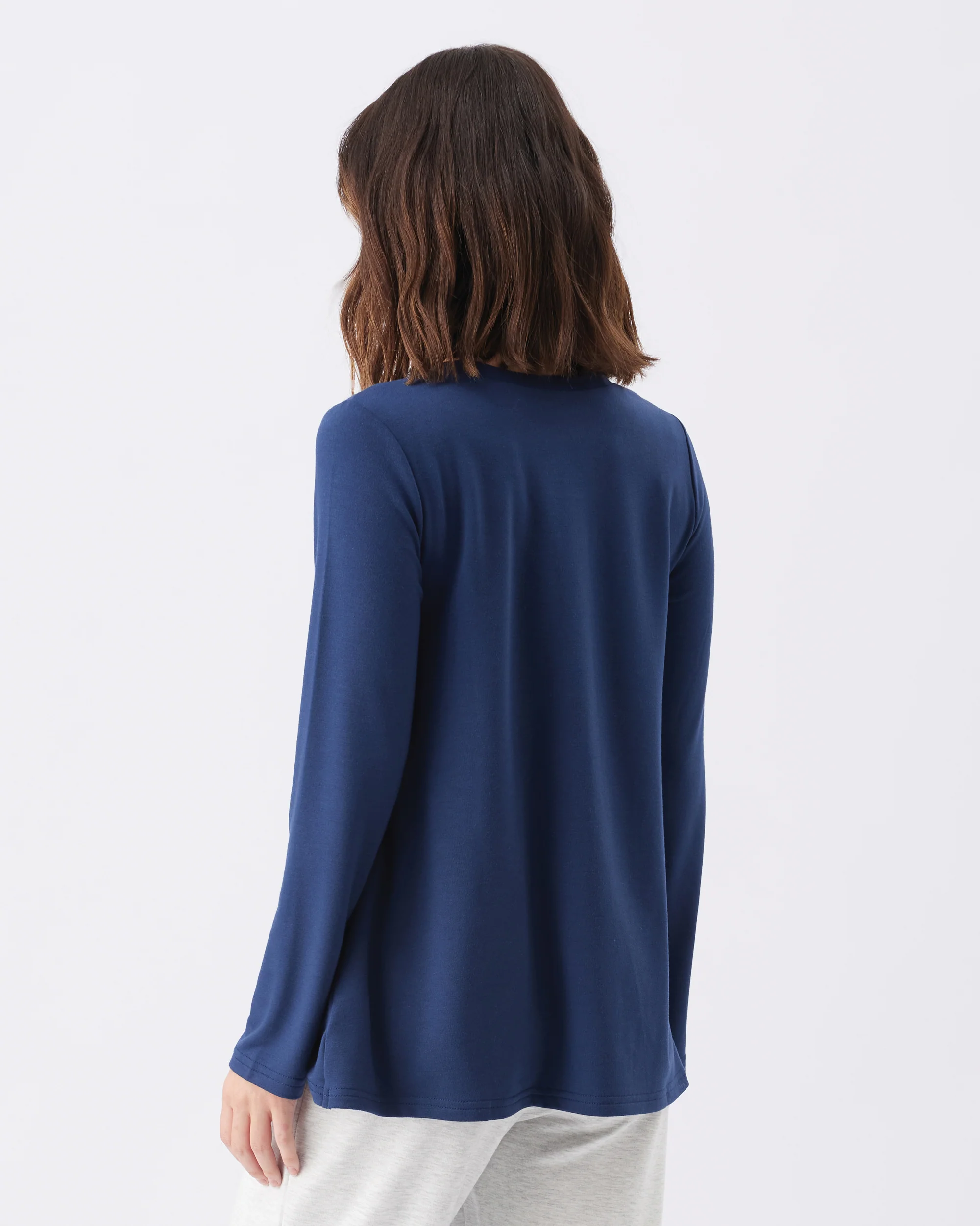 Hailey Nursing Top Navy - Image 3