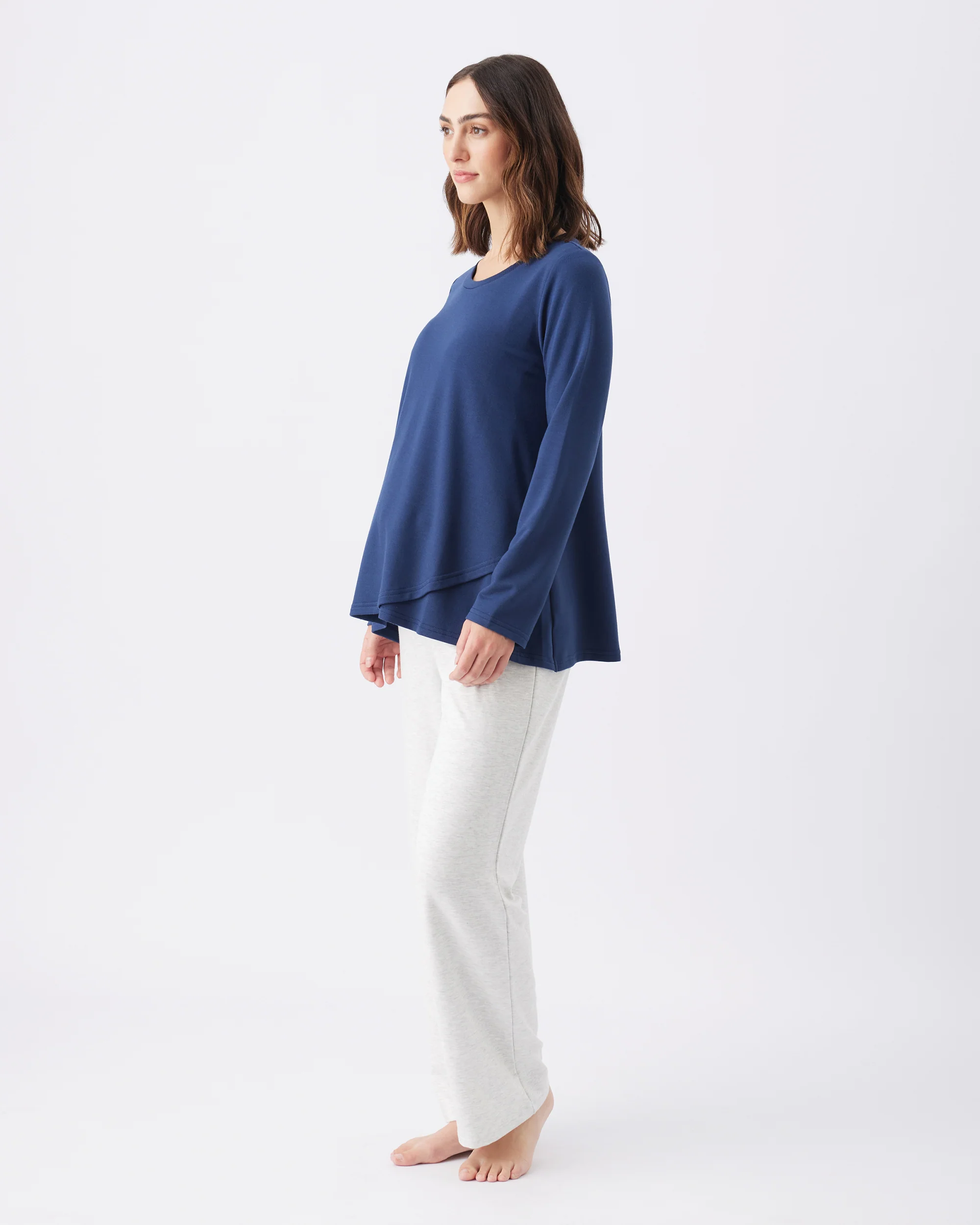 Hailey Nursing Top Navy - Image 4
