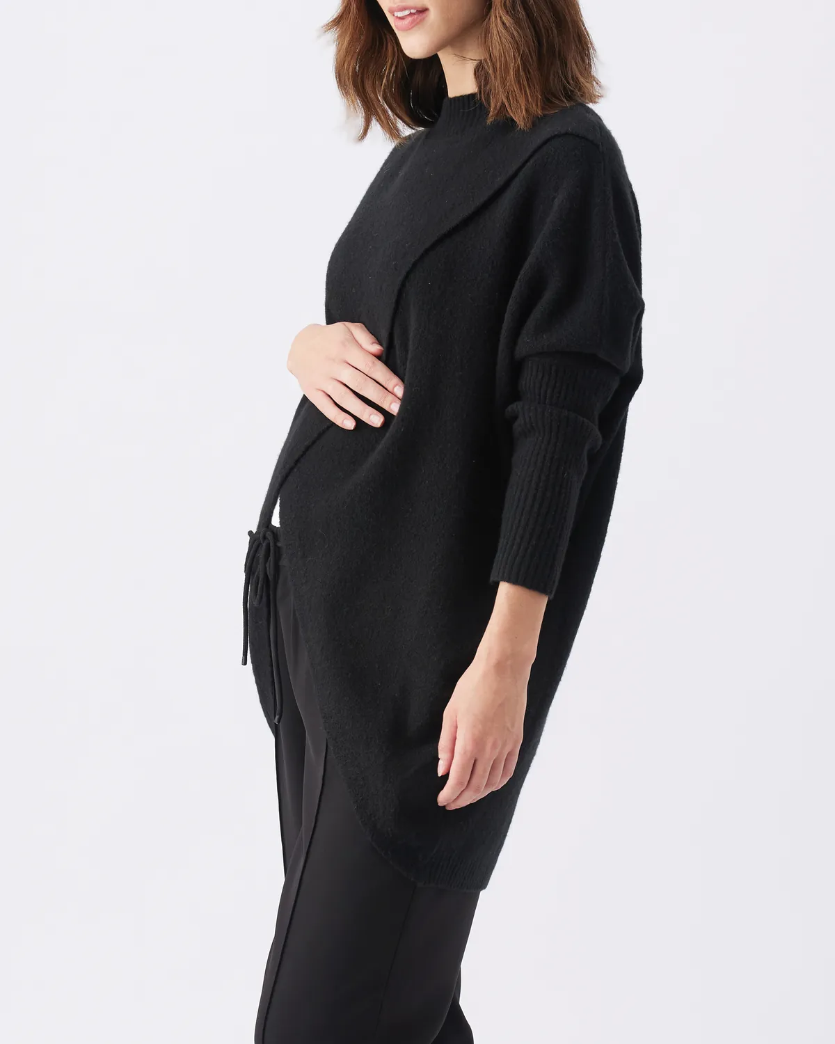 Hallie Cross Over Knit Black - Image 5