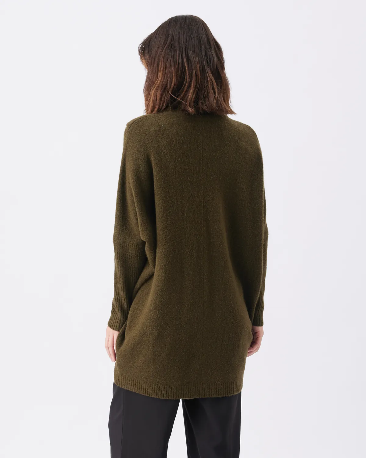 Hallie Cross Over Knit Khaki - Image 4