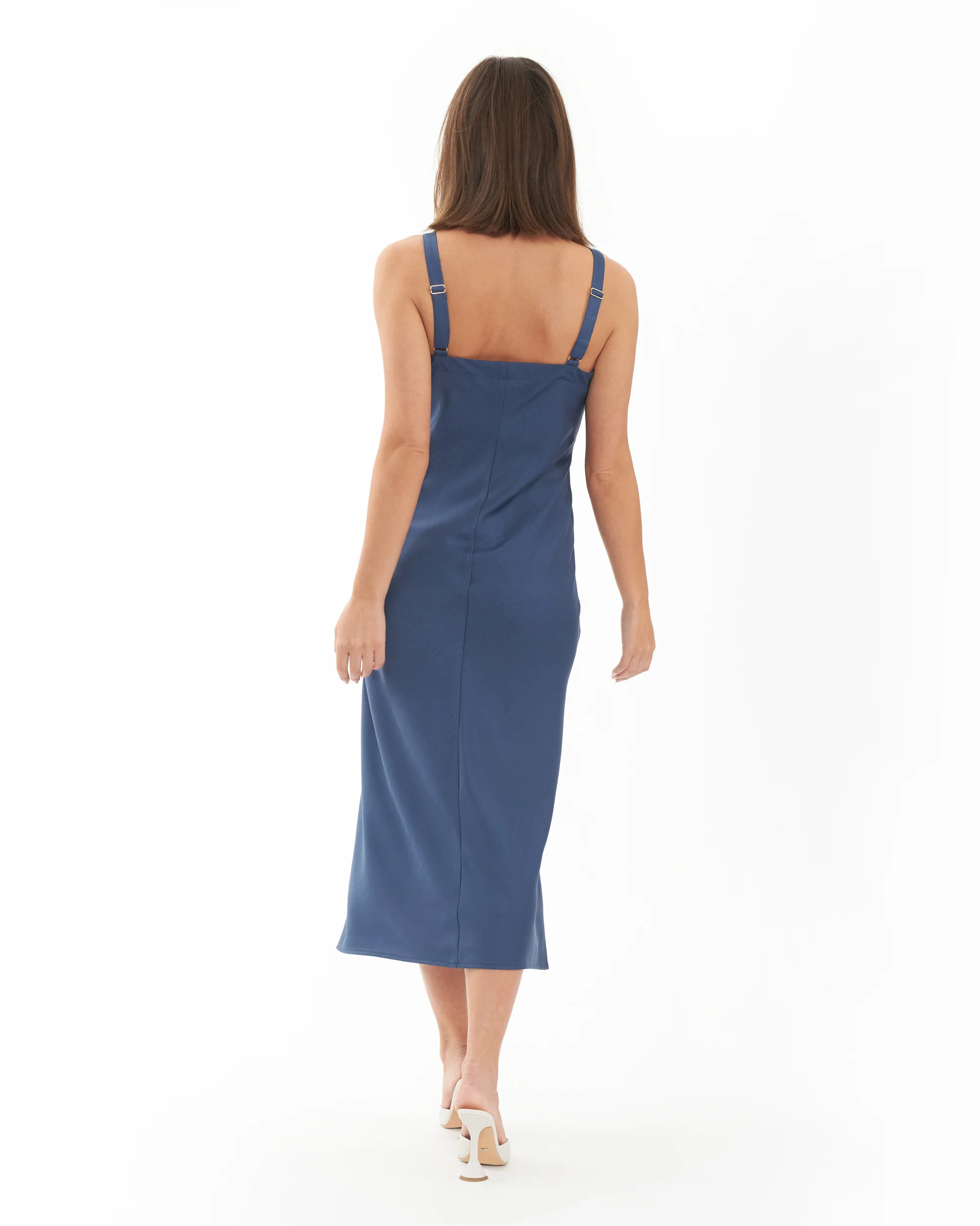 Harlow Slip Dress  Deep Blue - Image 4