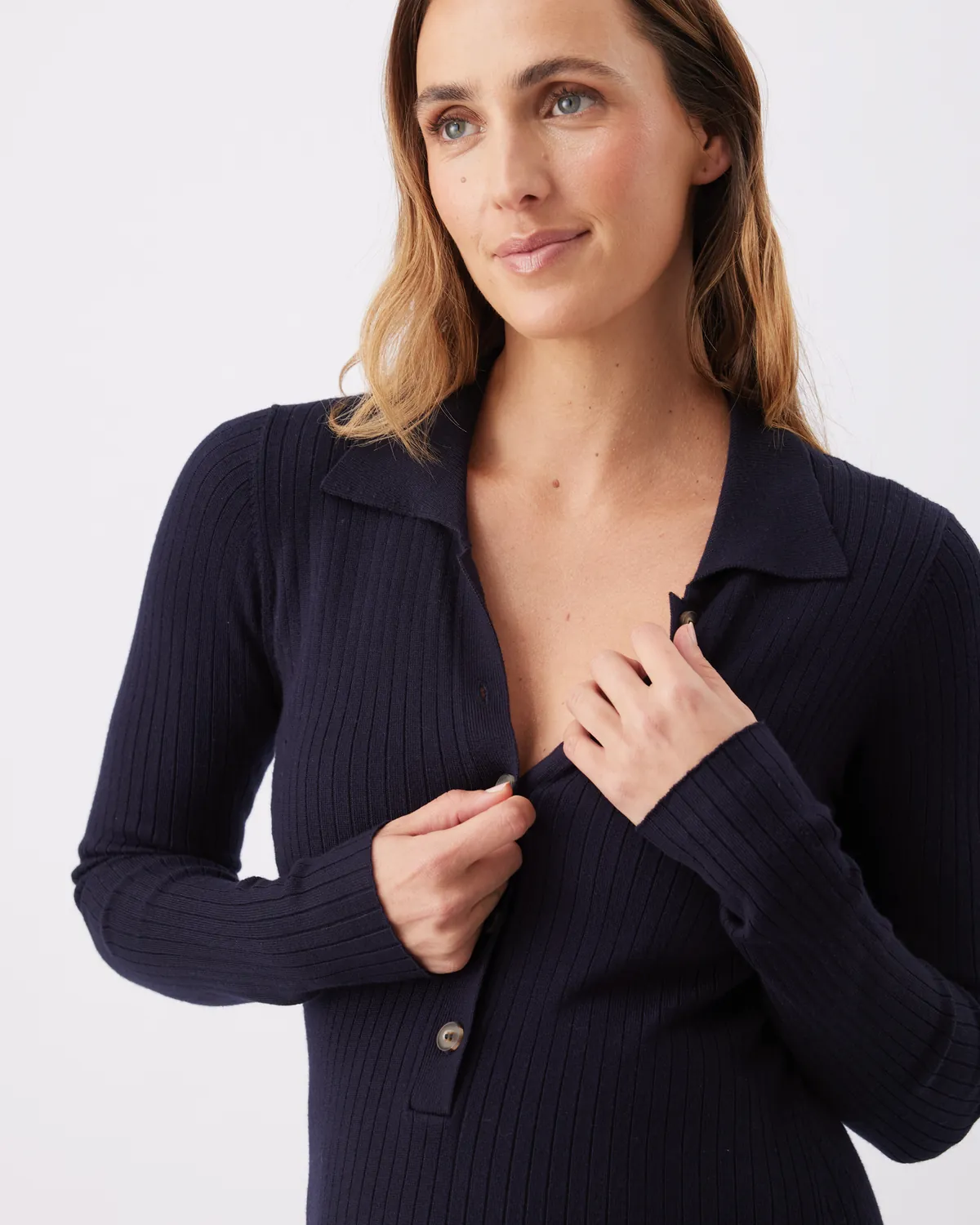 Hollie Polo Knit Dress  Midnight - Image 5