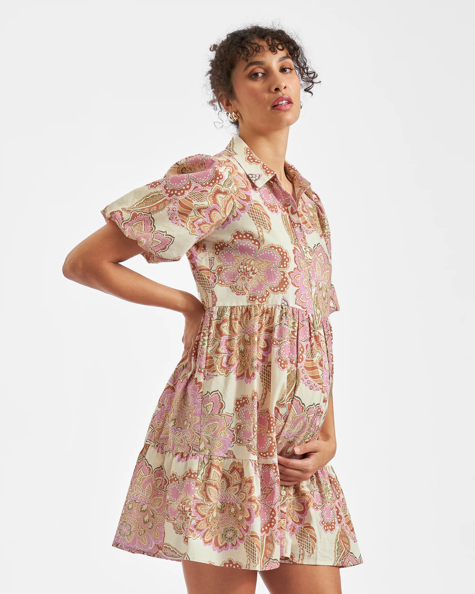 Hope Linen Dress  Natural - Image 4