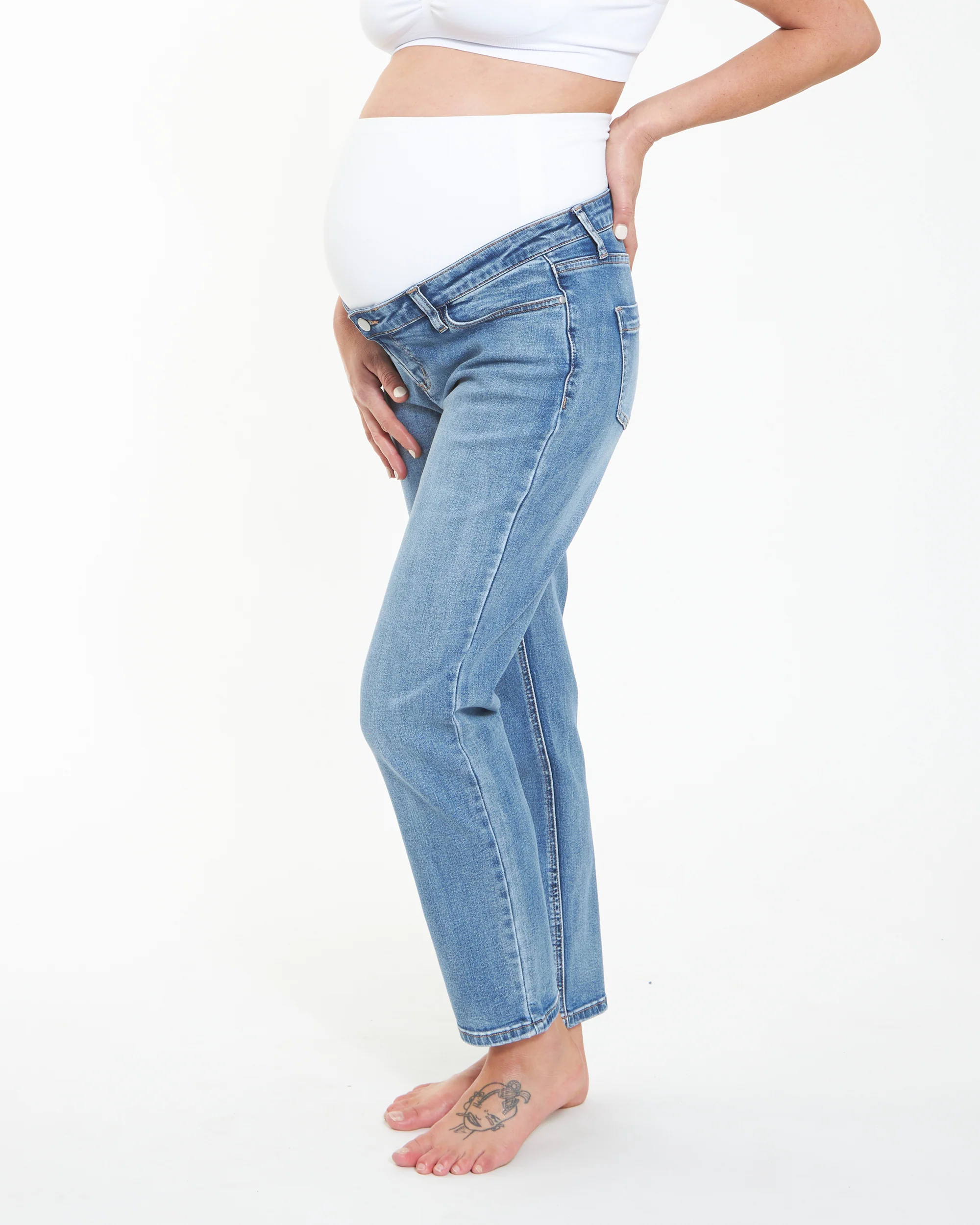Hunter Over Bump Crop Jean Vintage Wash - Image 3