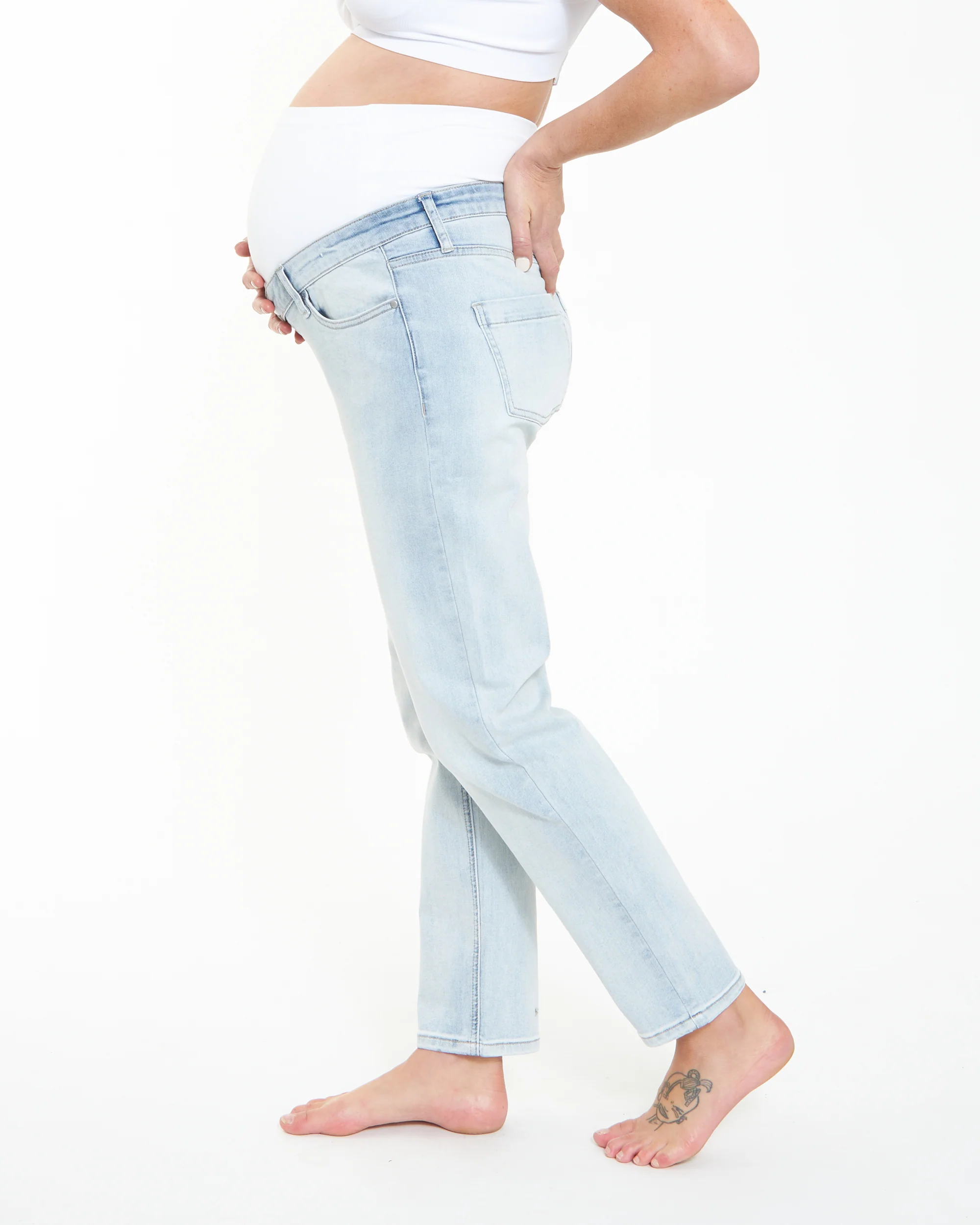 Hunter Over Bump Crop Jean Clean Fade - Image 3