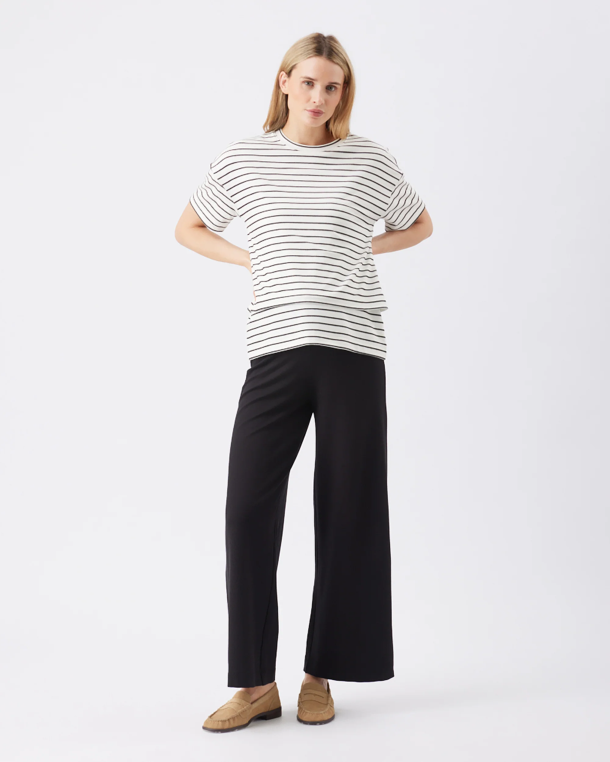 Isha Wide Leg Pant Black