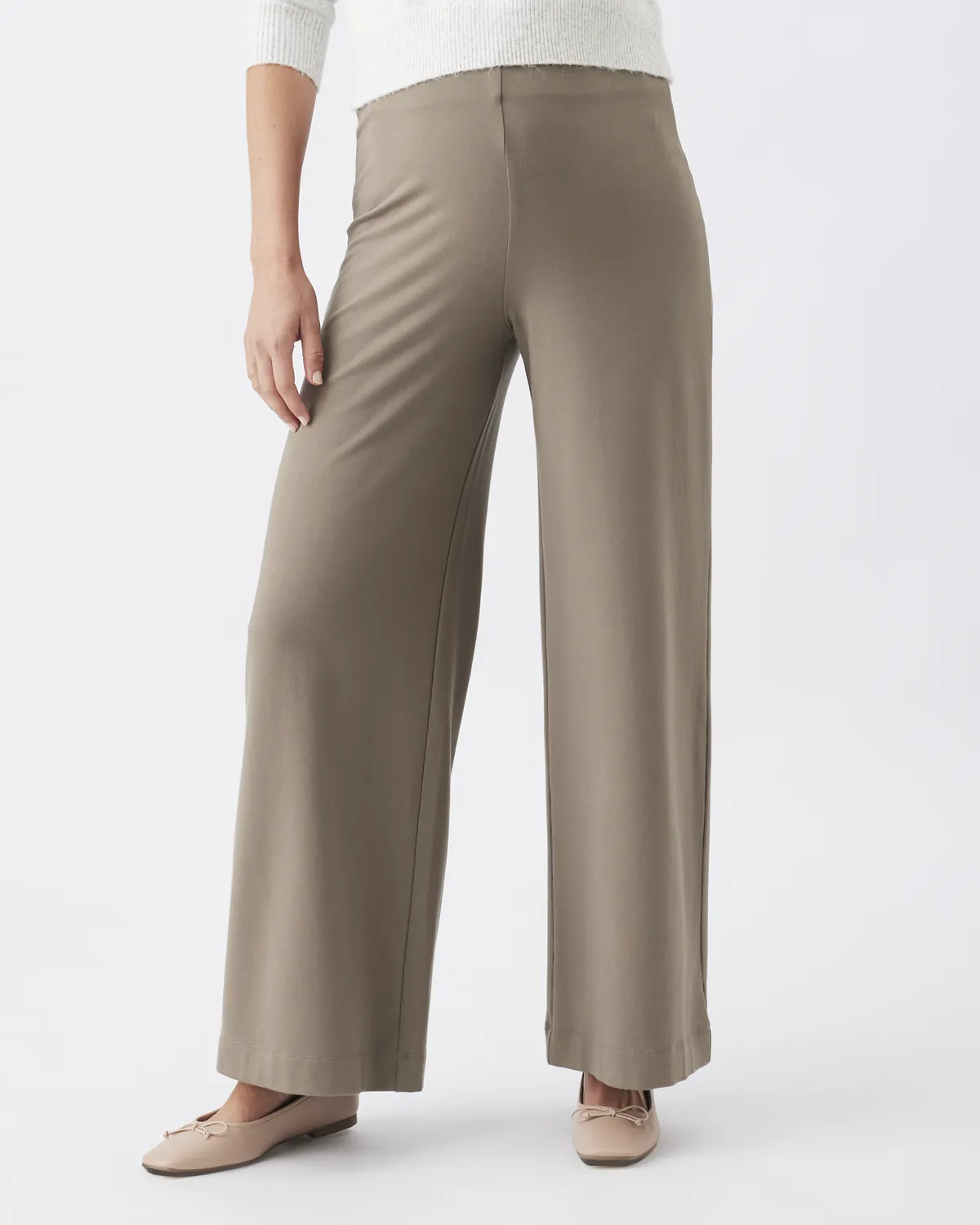 Isha Wide Leg Pant Olive - Image 3