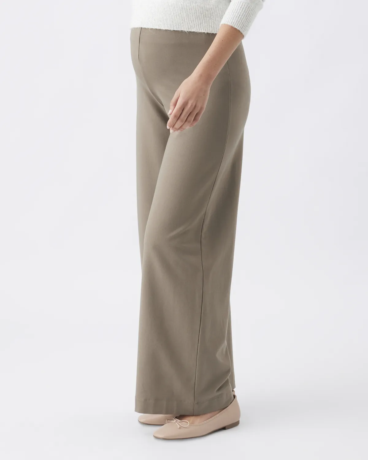 Isha Wide Leg Pant Olive - Image 4