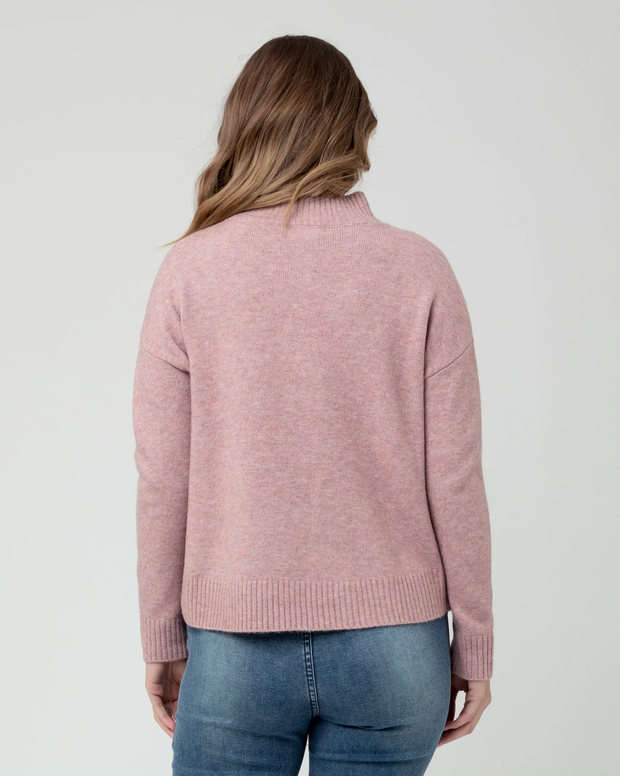 Jade Crop Nursing Knit Pink - Image 4