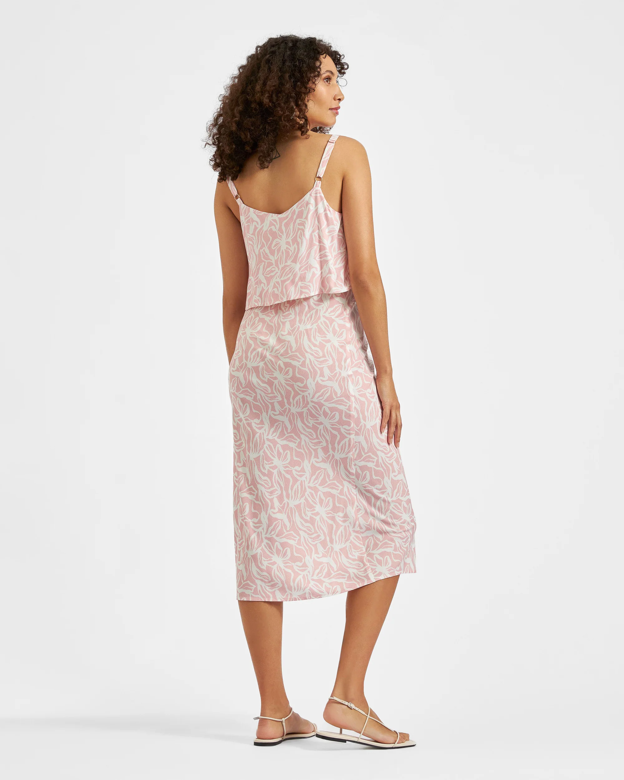Jilly Nursing Slip Dress  Soft Pink - Image 4