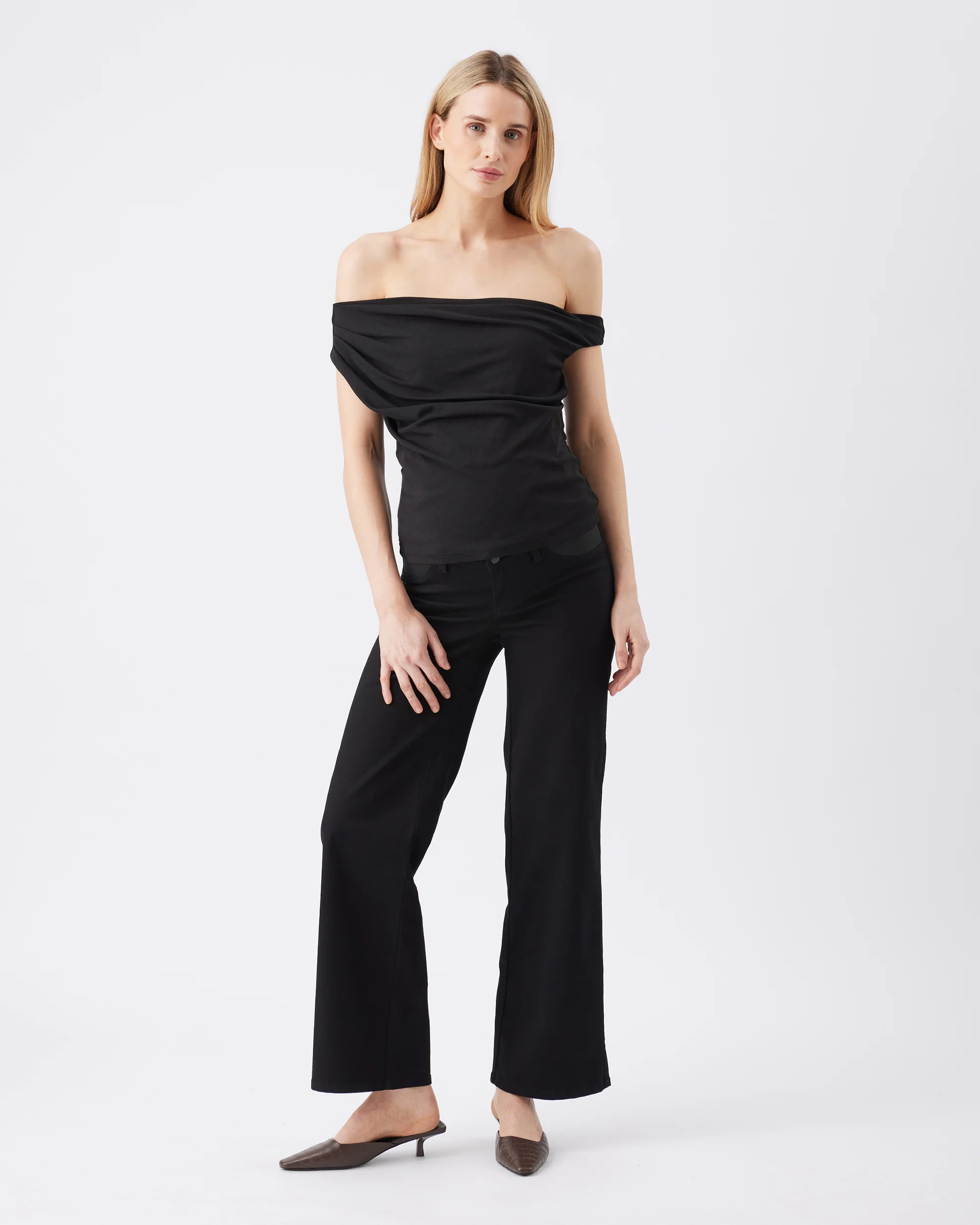 Kyle Wide Leg Jean Black - Image 5