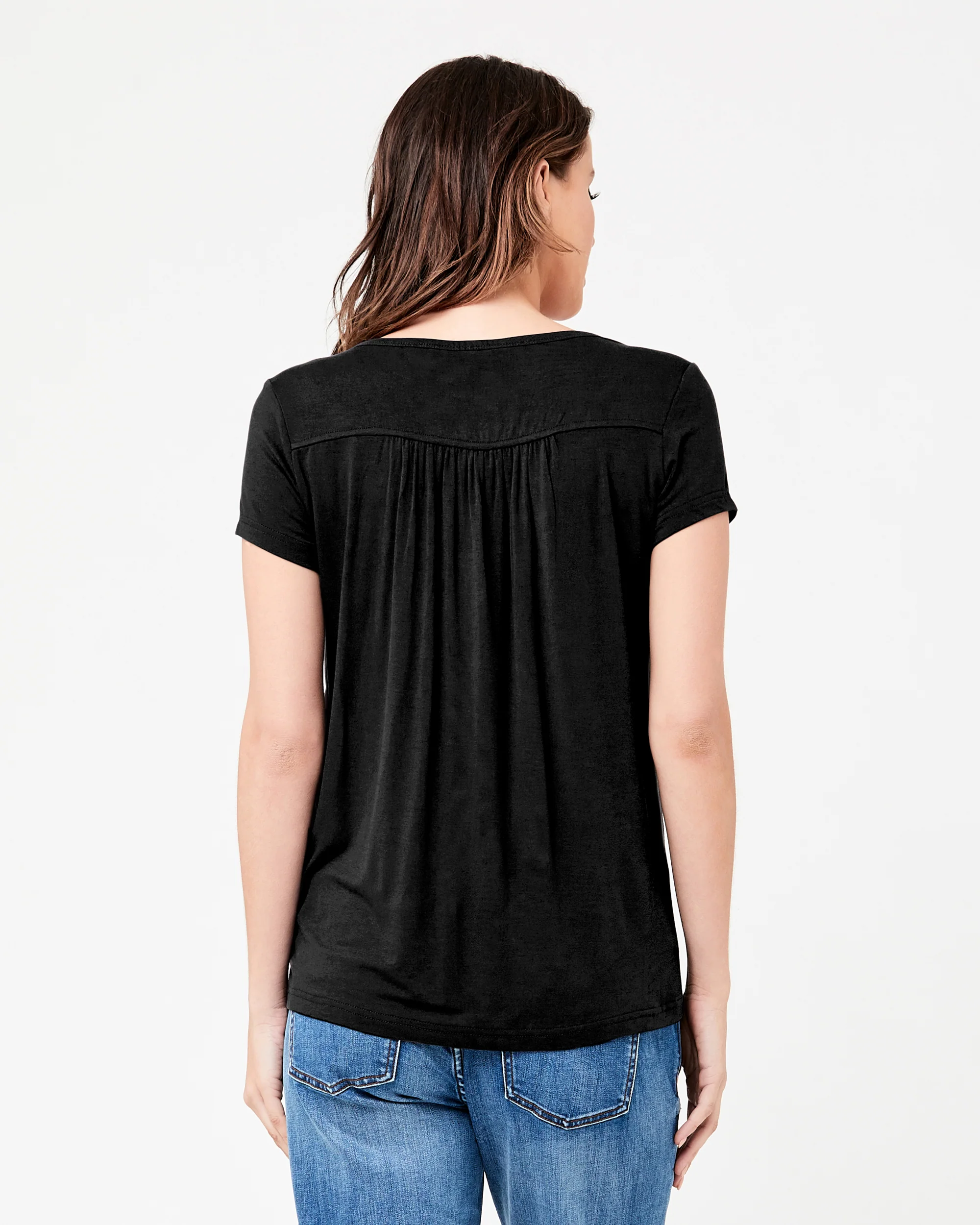 Lara Nursing Tee Black - Image 4