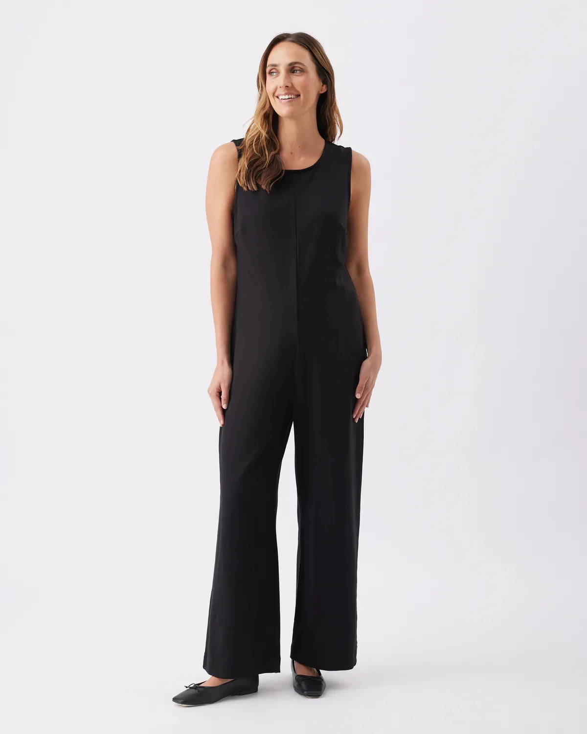 Leni Nursing Jumpsuit  Black