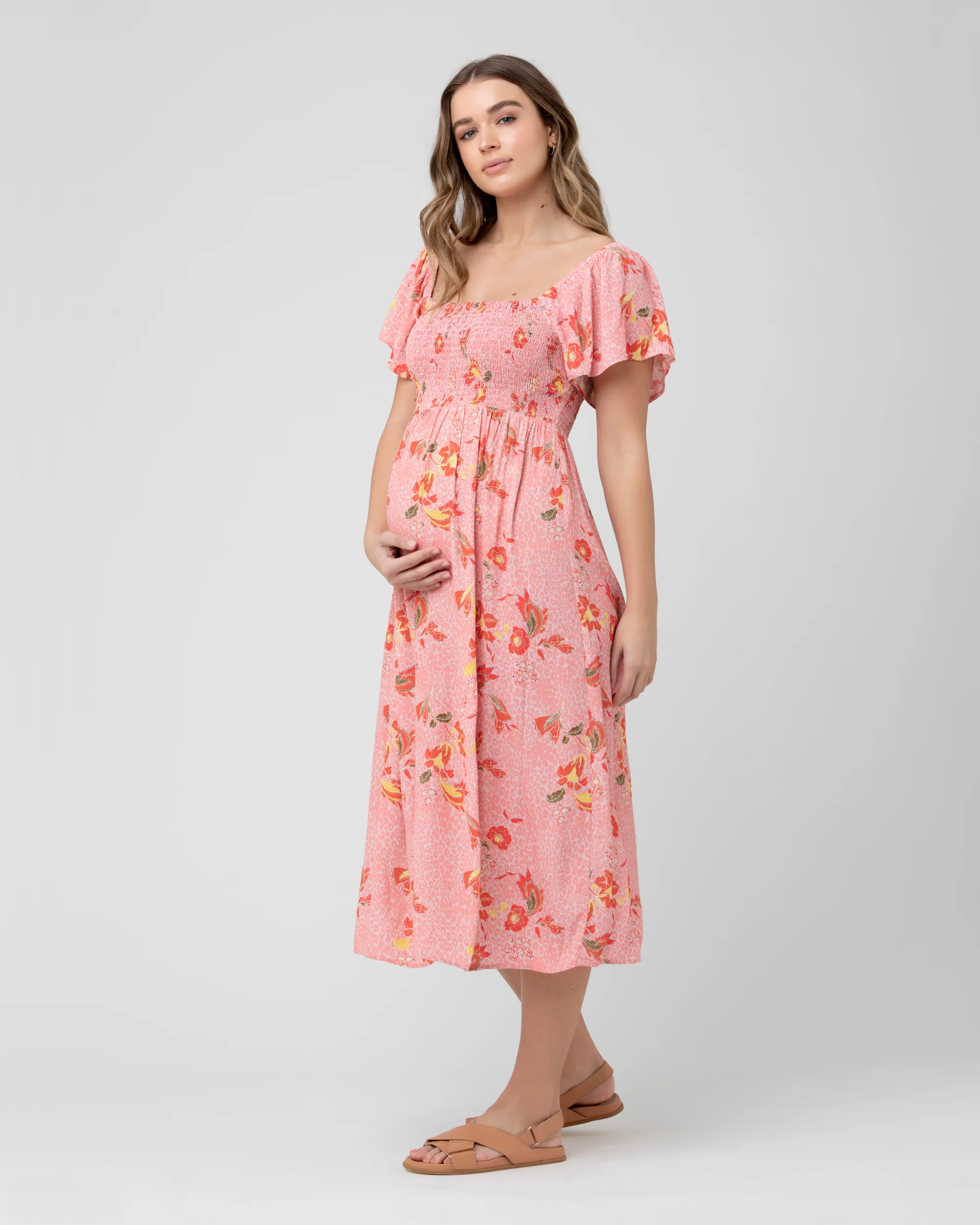 Libby Smocked Dress  Pink - Image 5
