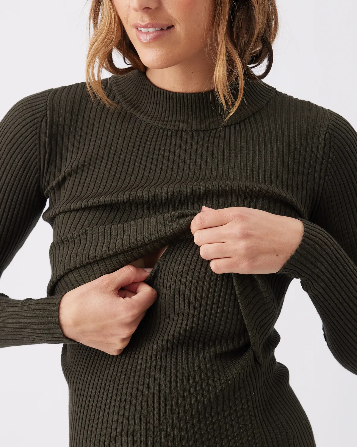 Lift Up Nursing Knit  Ivy - Image 2