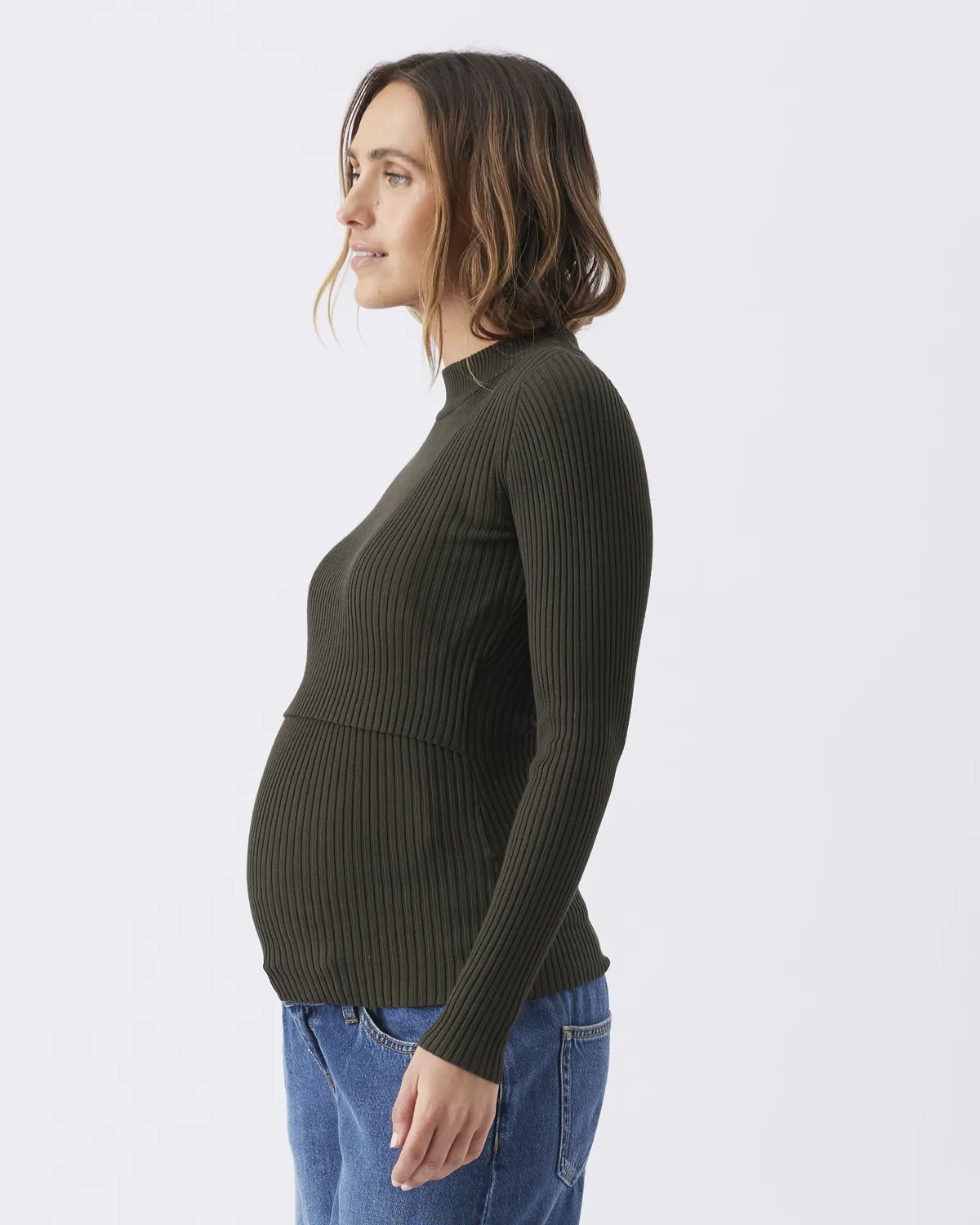 Lift Up Nursing Knit  Ivy - Image 3