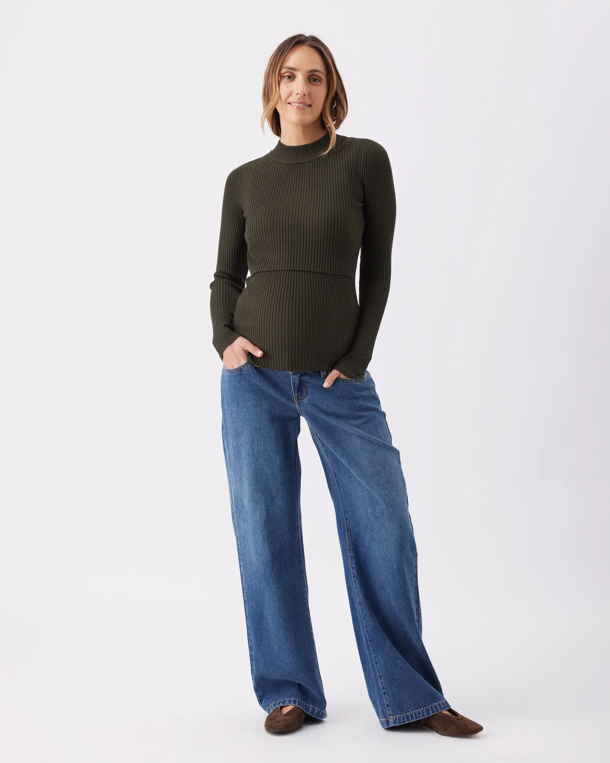 Lift Up Nursing Knit  Ivy - Image 5