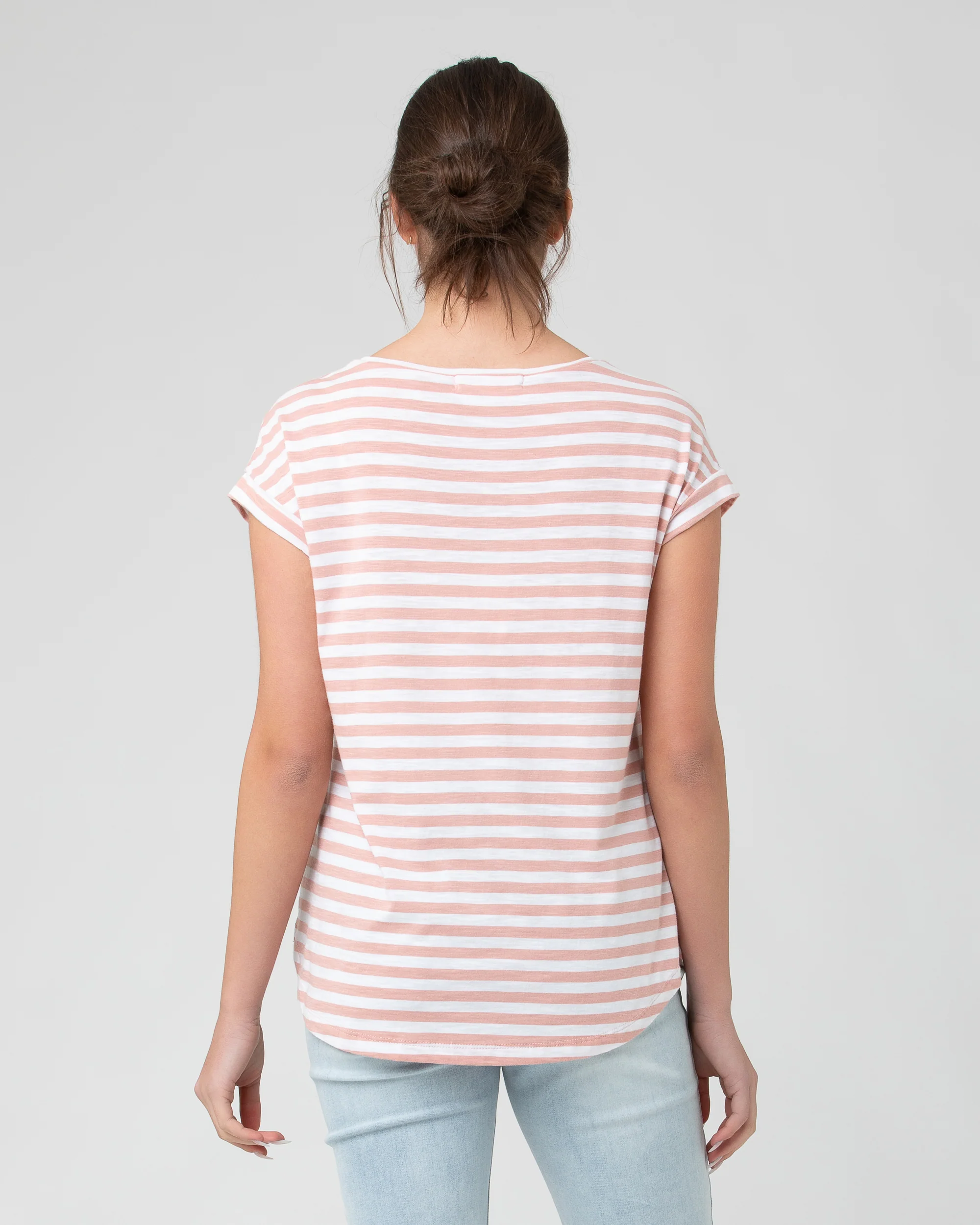 Lionel Nursing Tee Dusty Pink / White - Image 3
