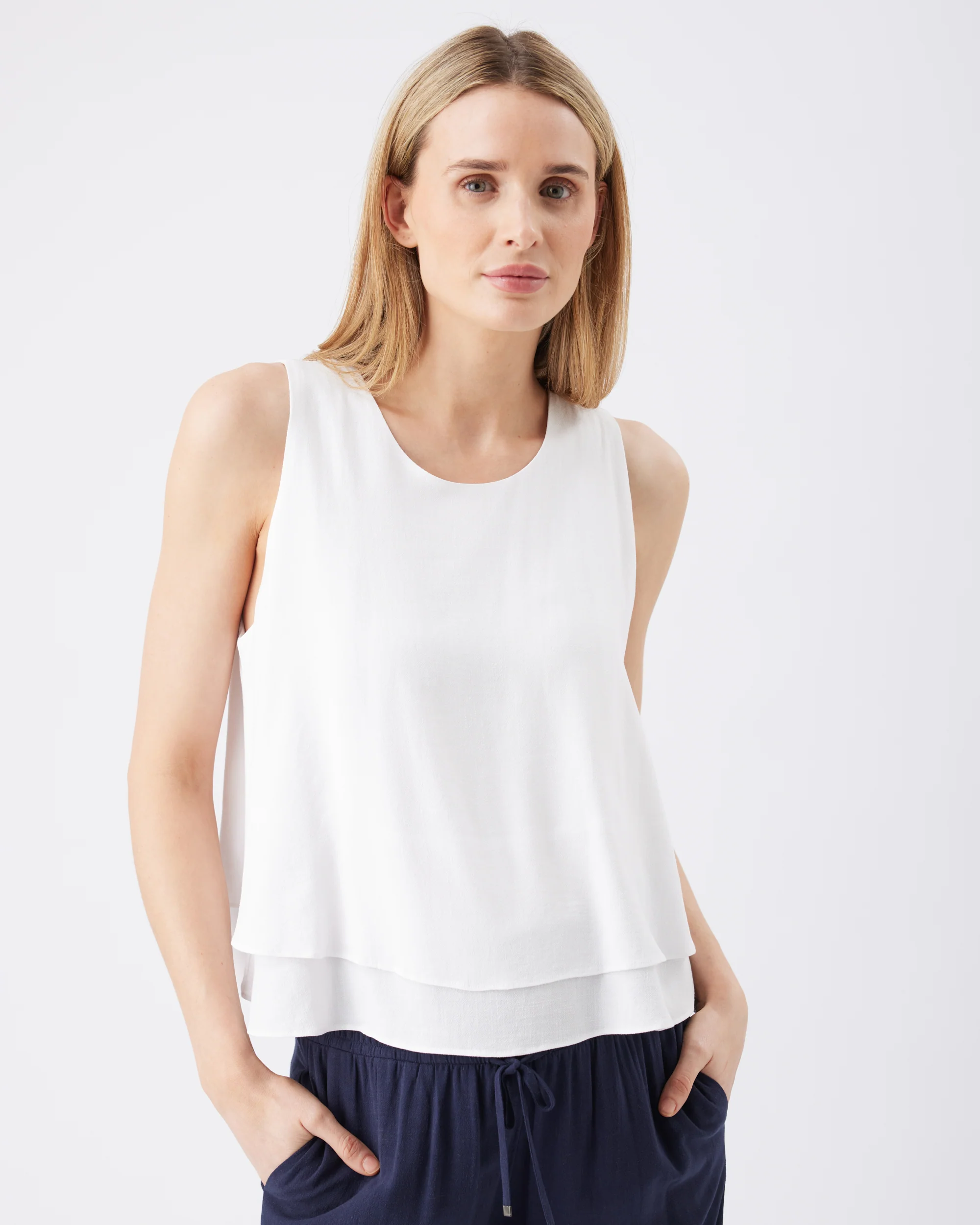 Lois Nursing Top White