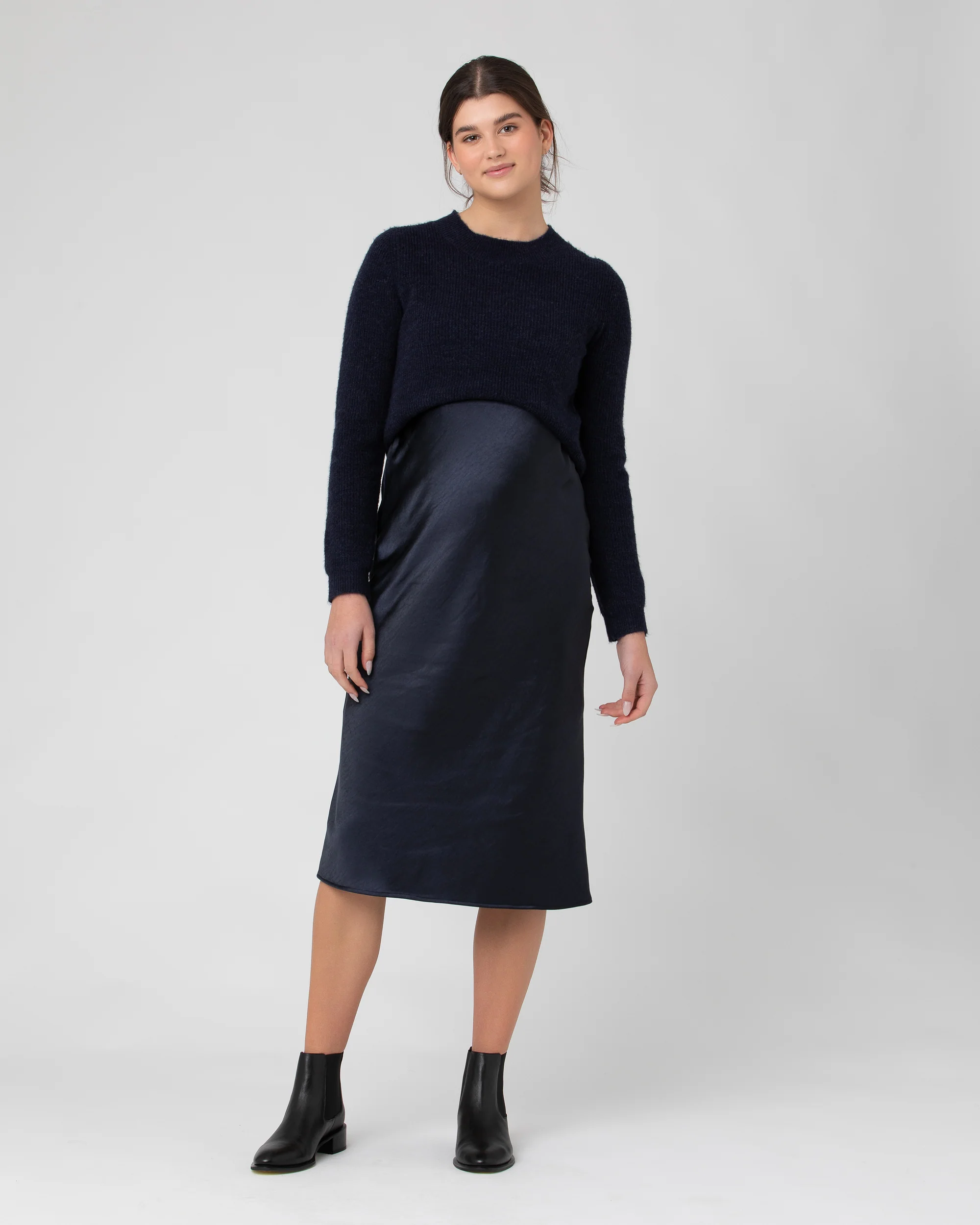 Mandy Detachable Nursing Knit Navy - Image 7