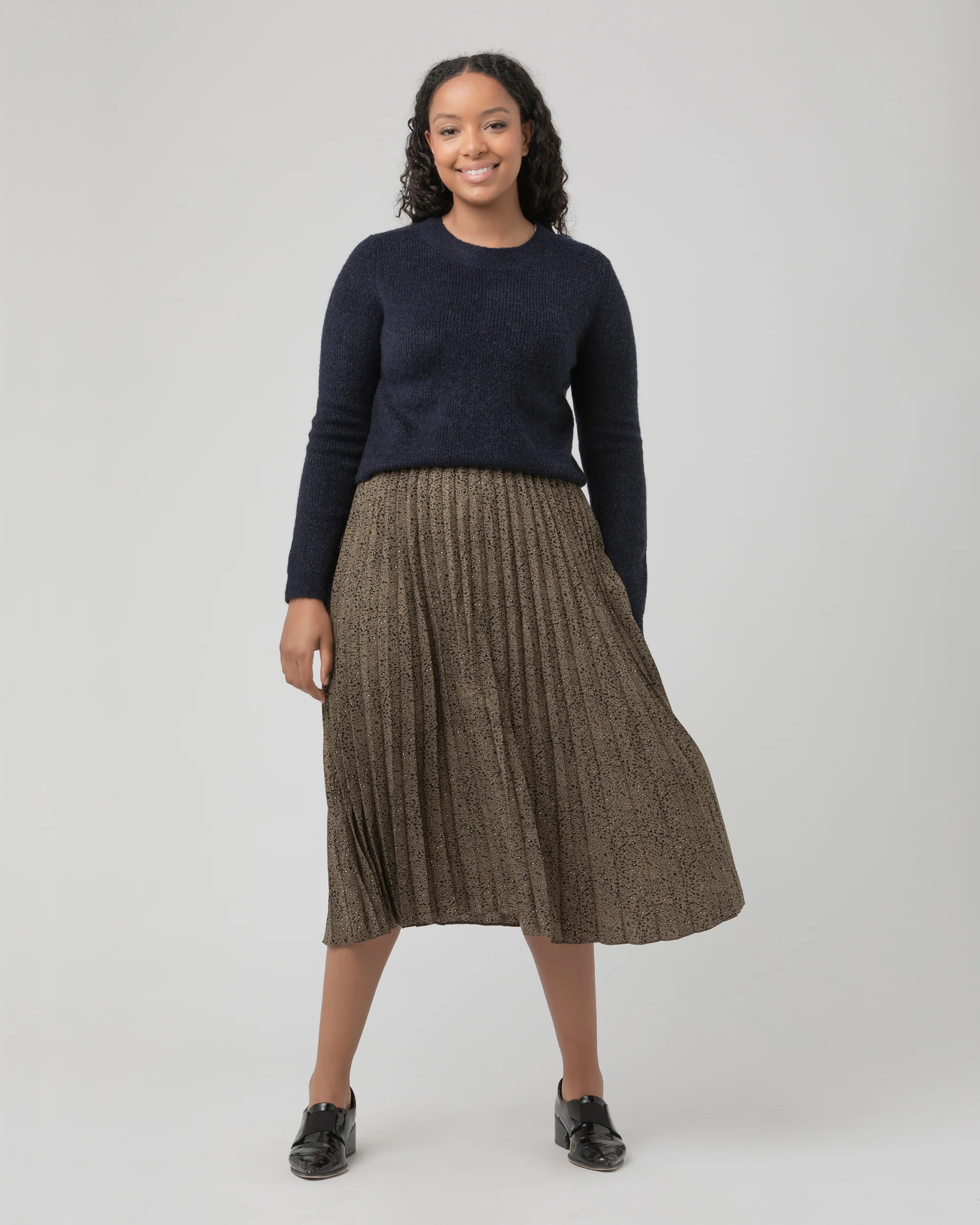 Mandy Detachable Nursing Knit Navy - Image 9