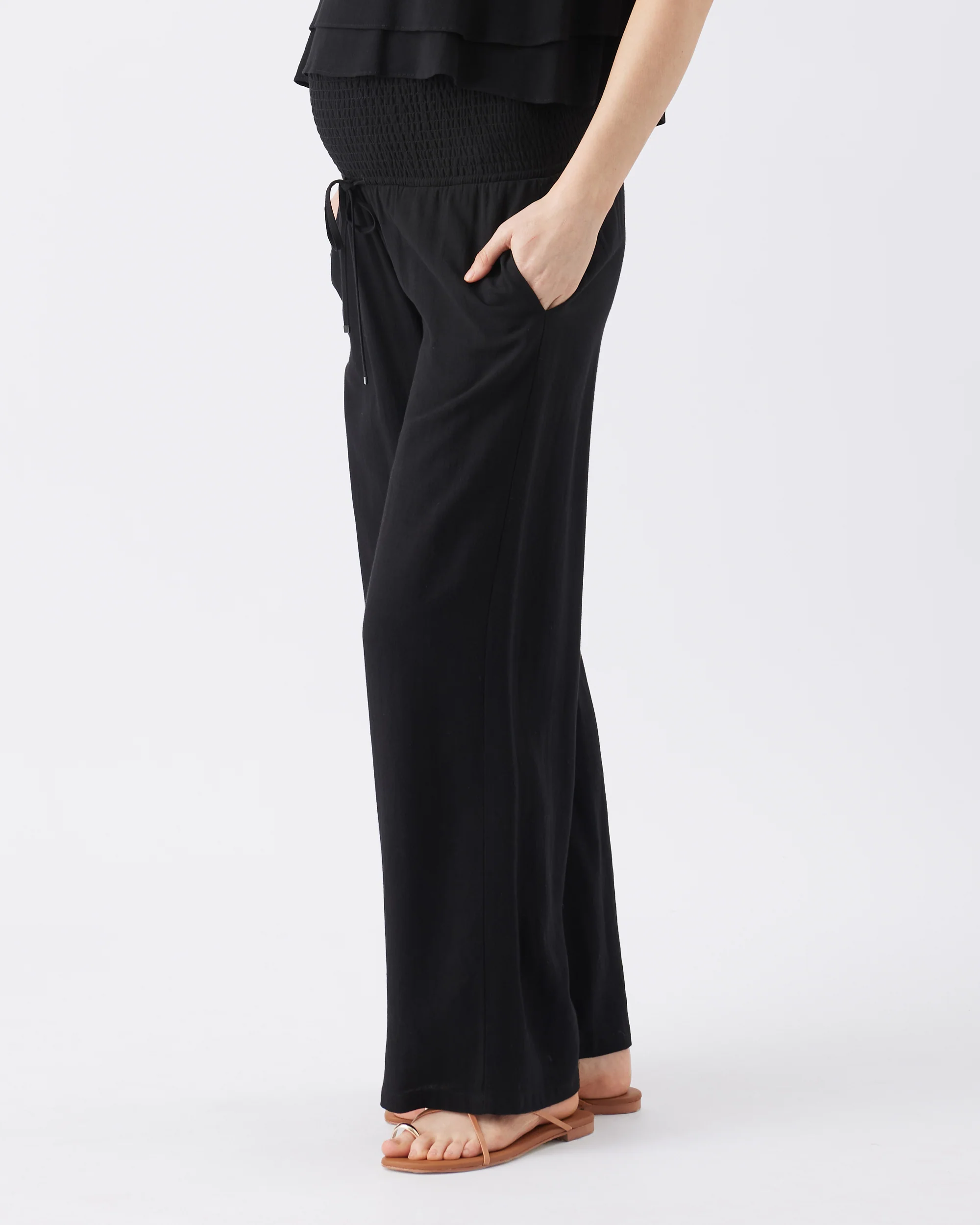 Marlow Shirred Pant Black - Image 3