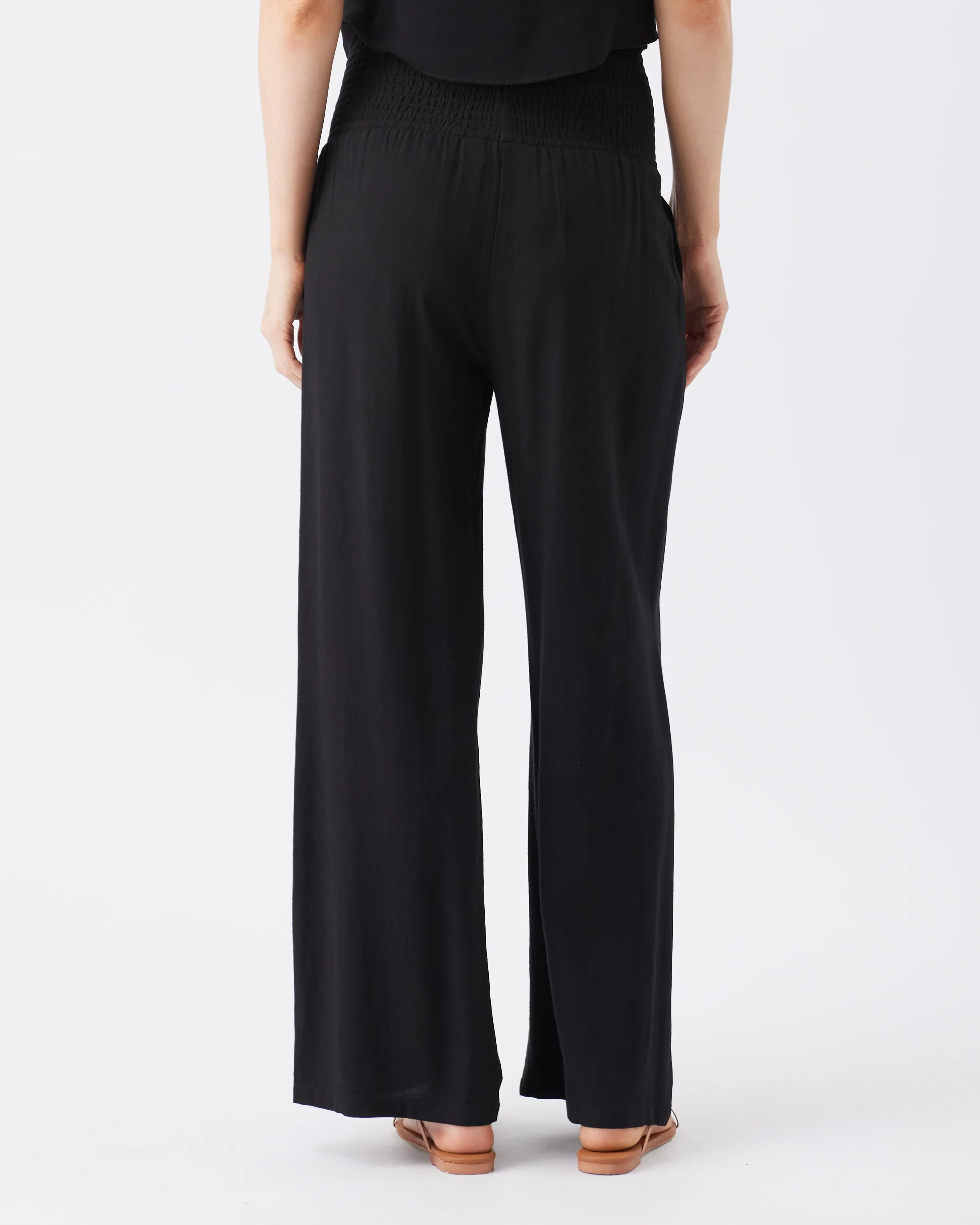 Marlow Shirred Pant Black - Image 4