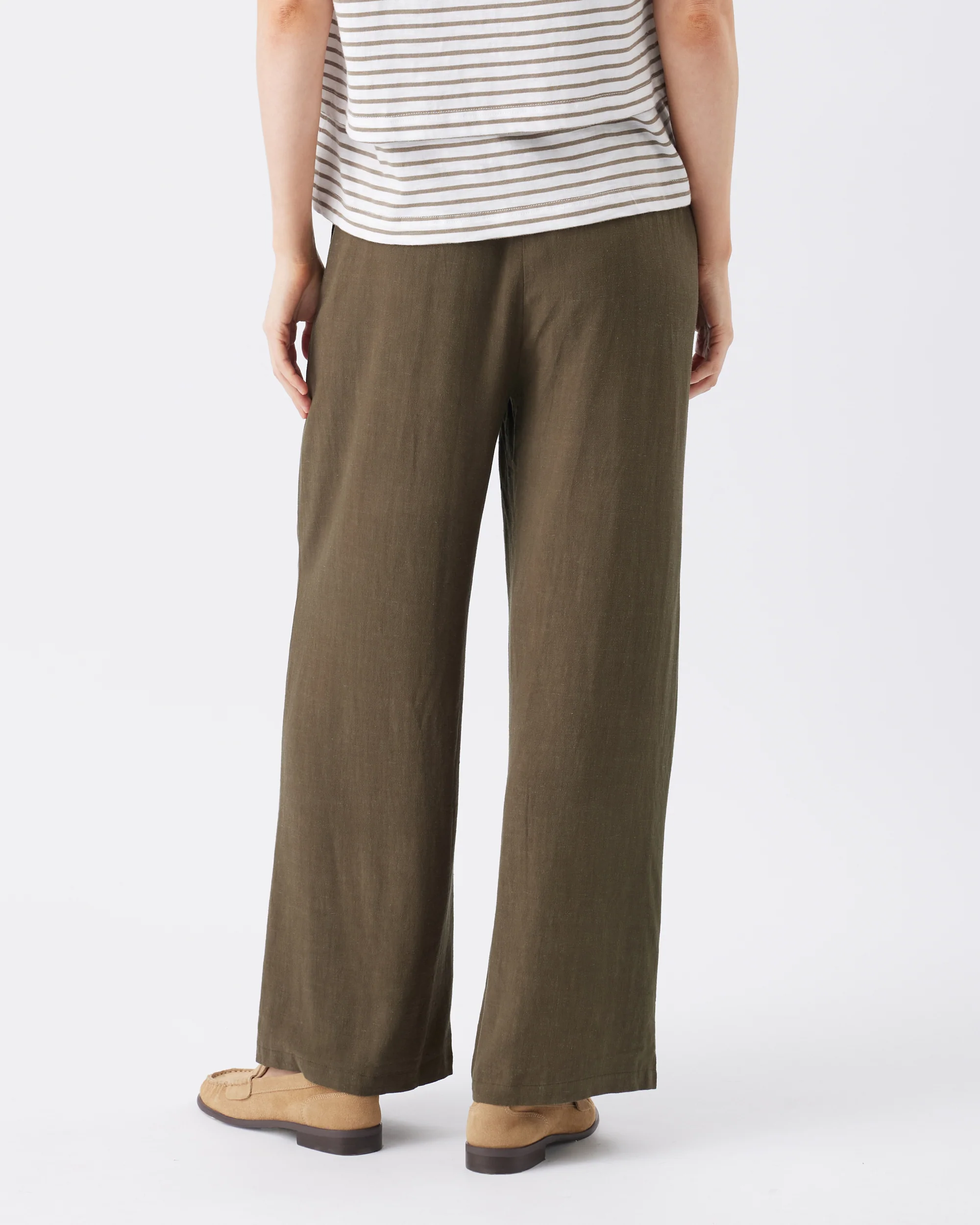 Marlow Shirred Pant Khaki - Image 6