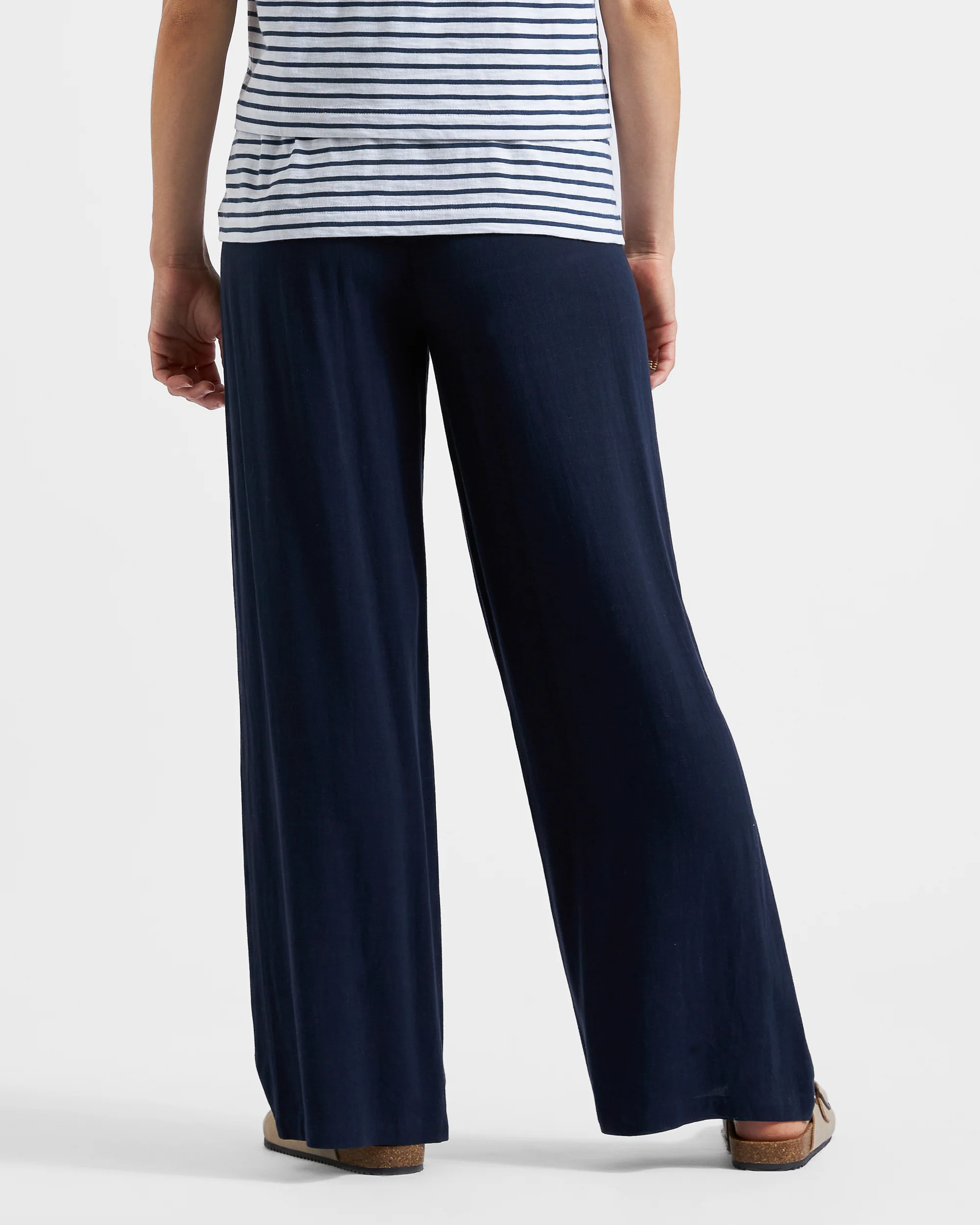 Marlow Shirred Pant Navy - Image 4
