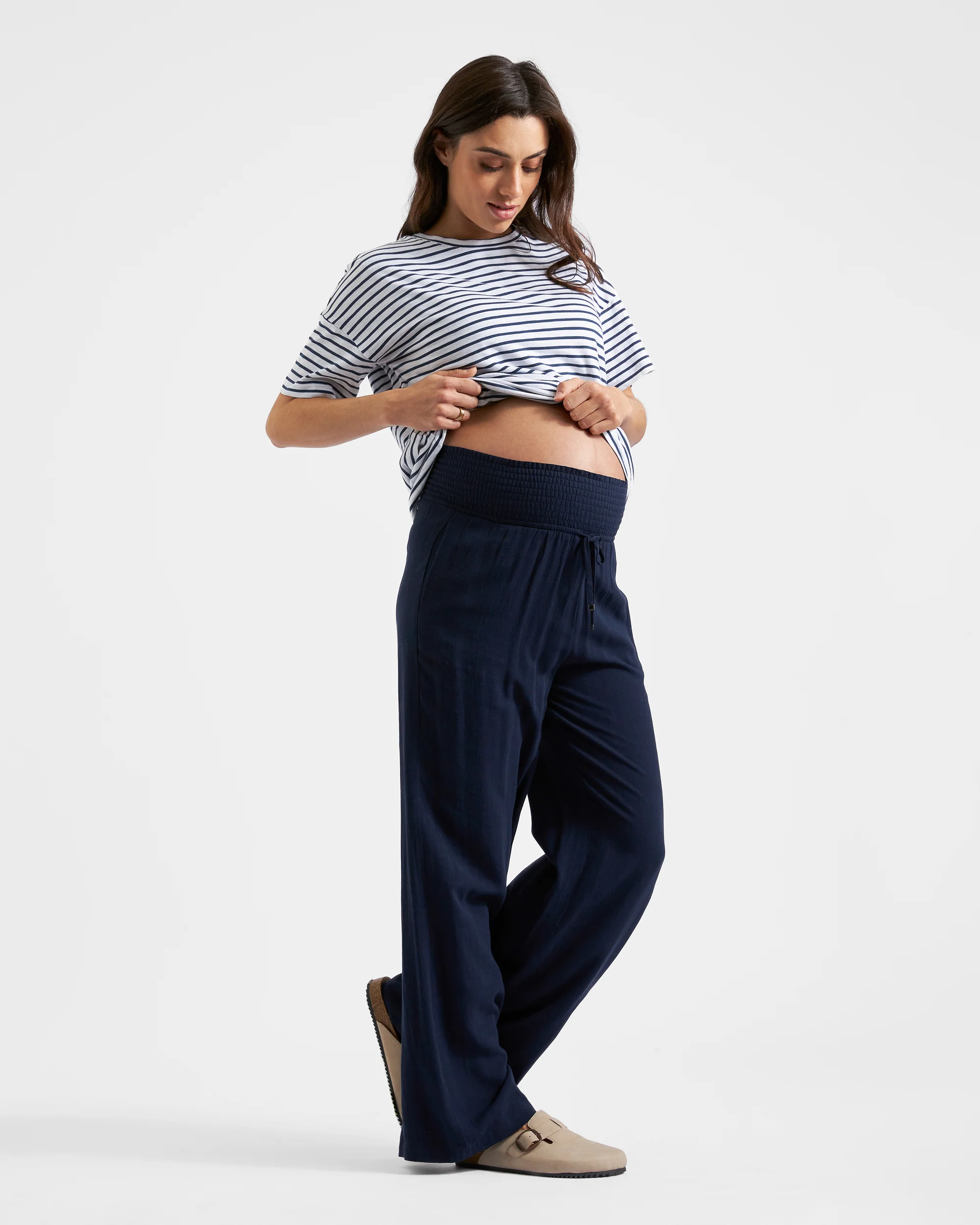 Marlow Shirred Pant Navy - Image 5