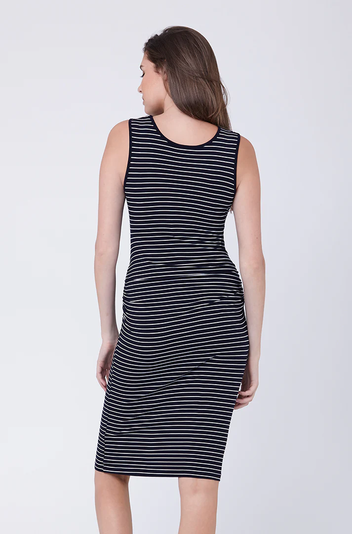 Mia Stripe Tank Dress Navy / White - Image 3