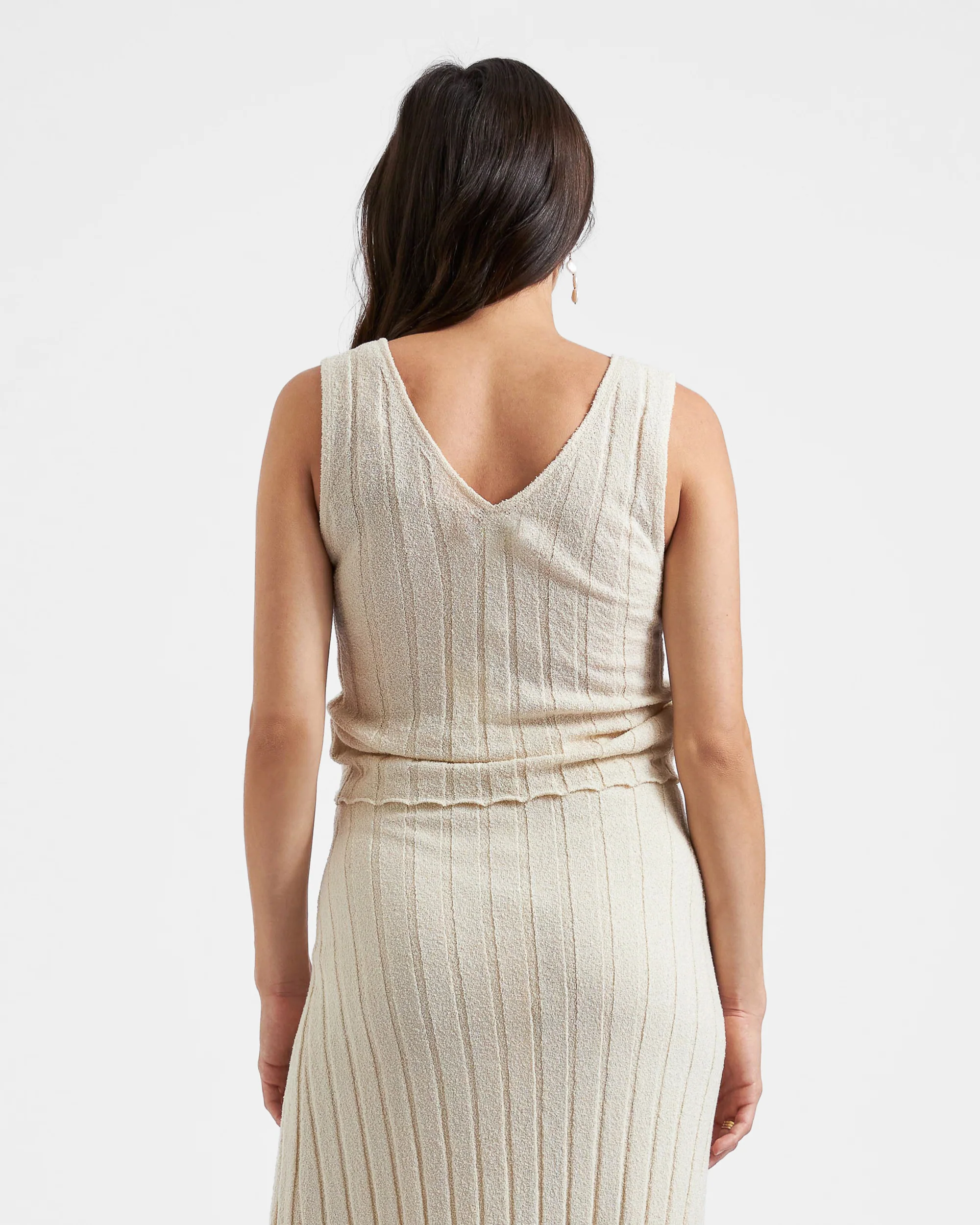 Misha Rib Knit Tank Stone - Image 5