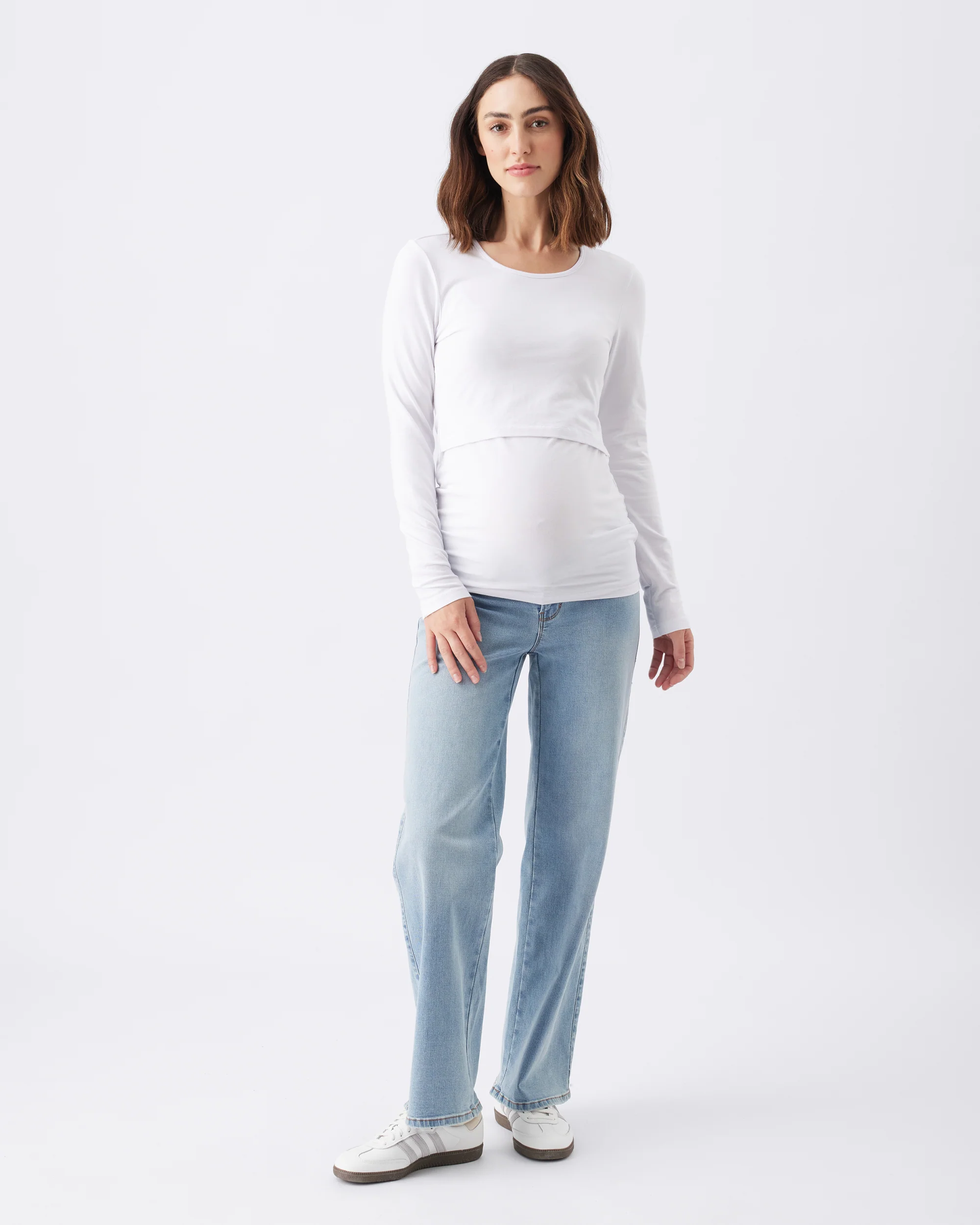 Organic Cotton Nursing Top White - Image 3