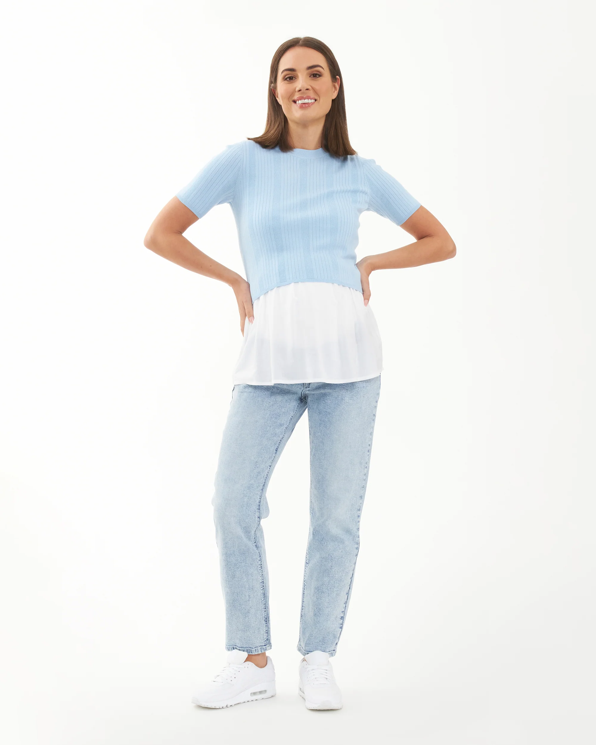Nova Over Bump Crop Jean Blue Haze - Image 7