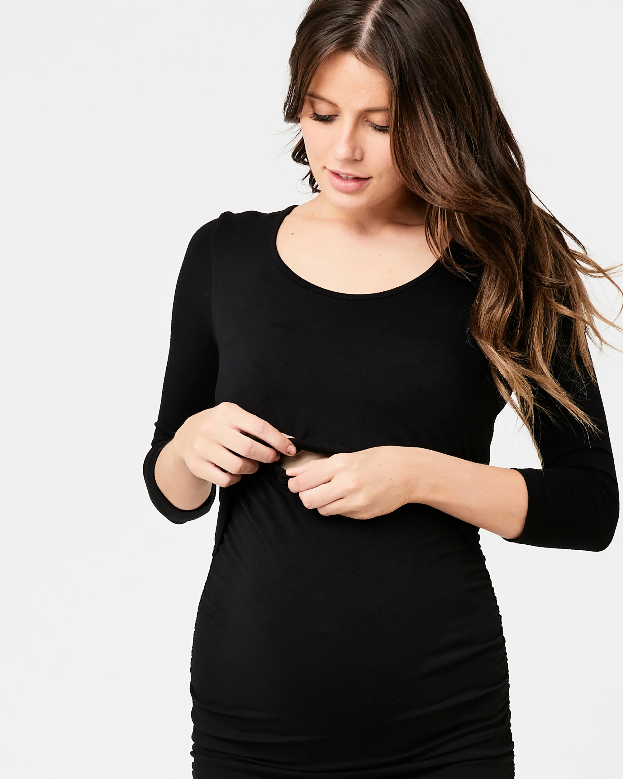 Nursing Tube Dress Black - Image 4