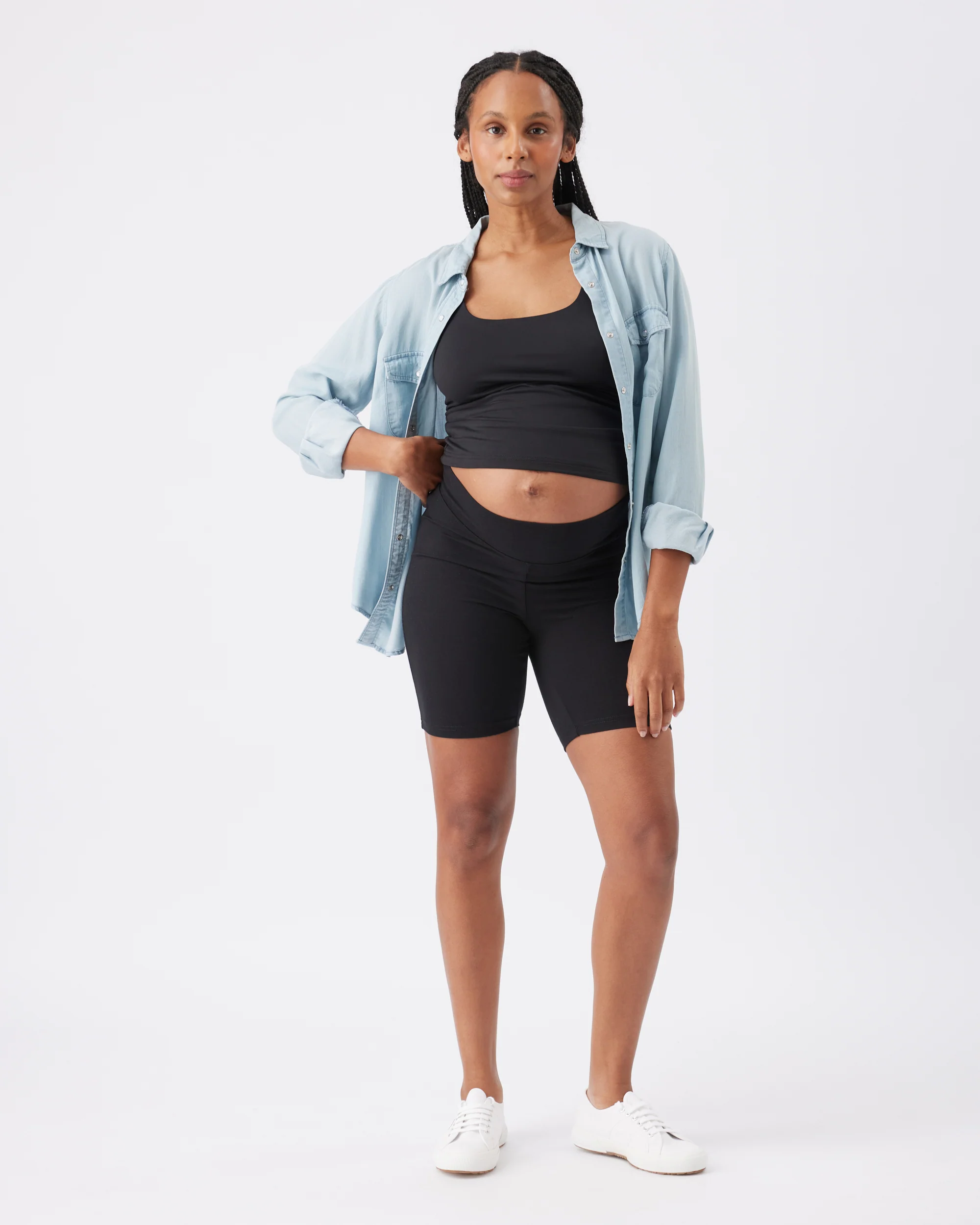 Organic Cotton Bike Short  Black - Image 7