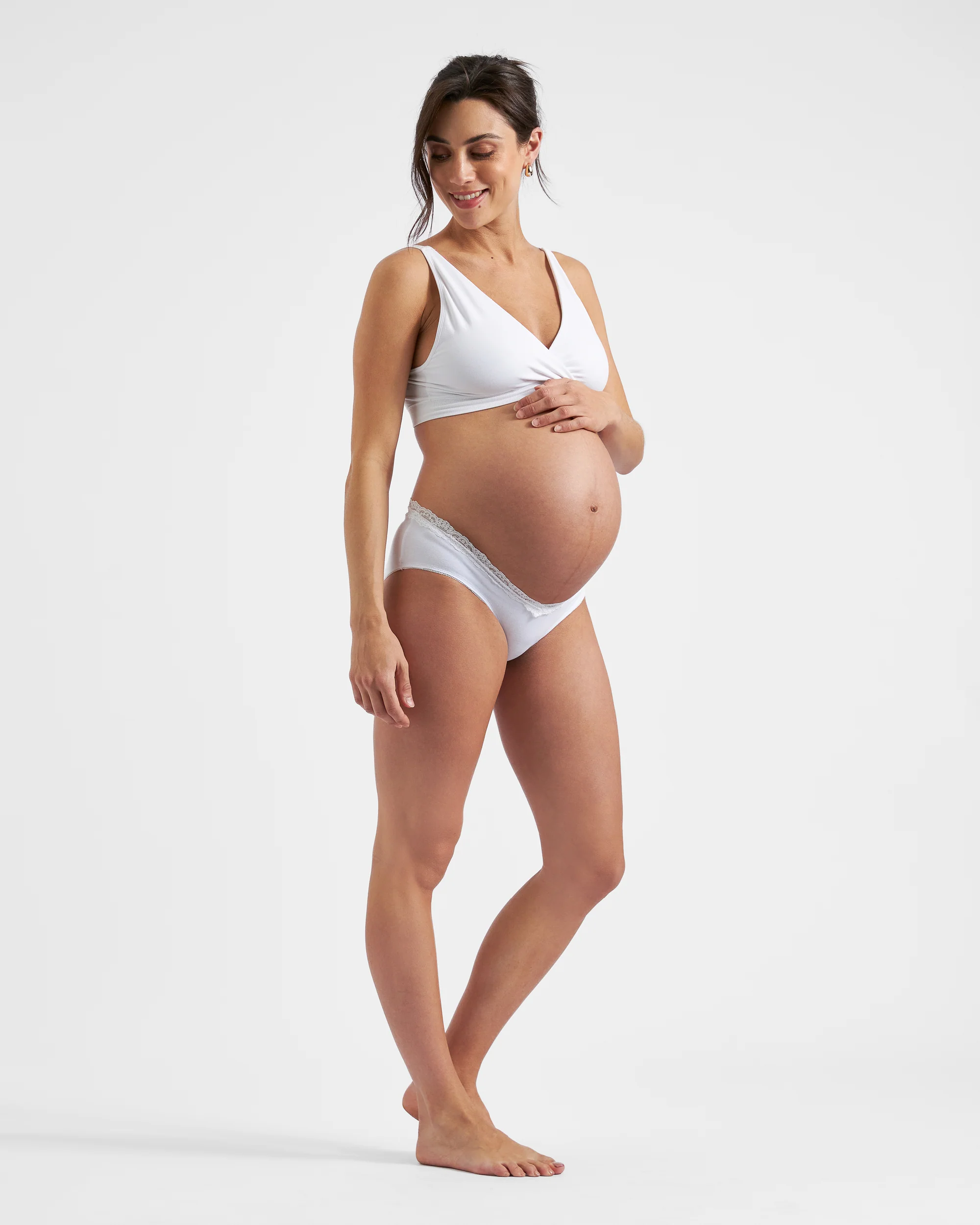 Organic Cotton Lacey Briefs White - Image 7