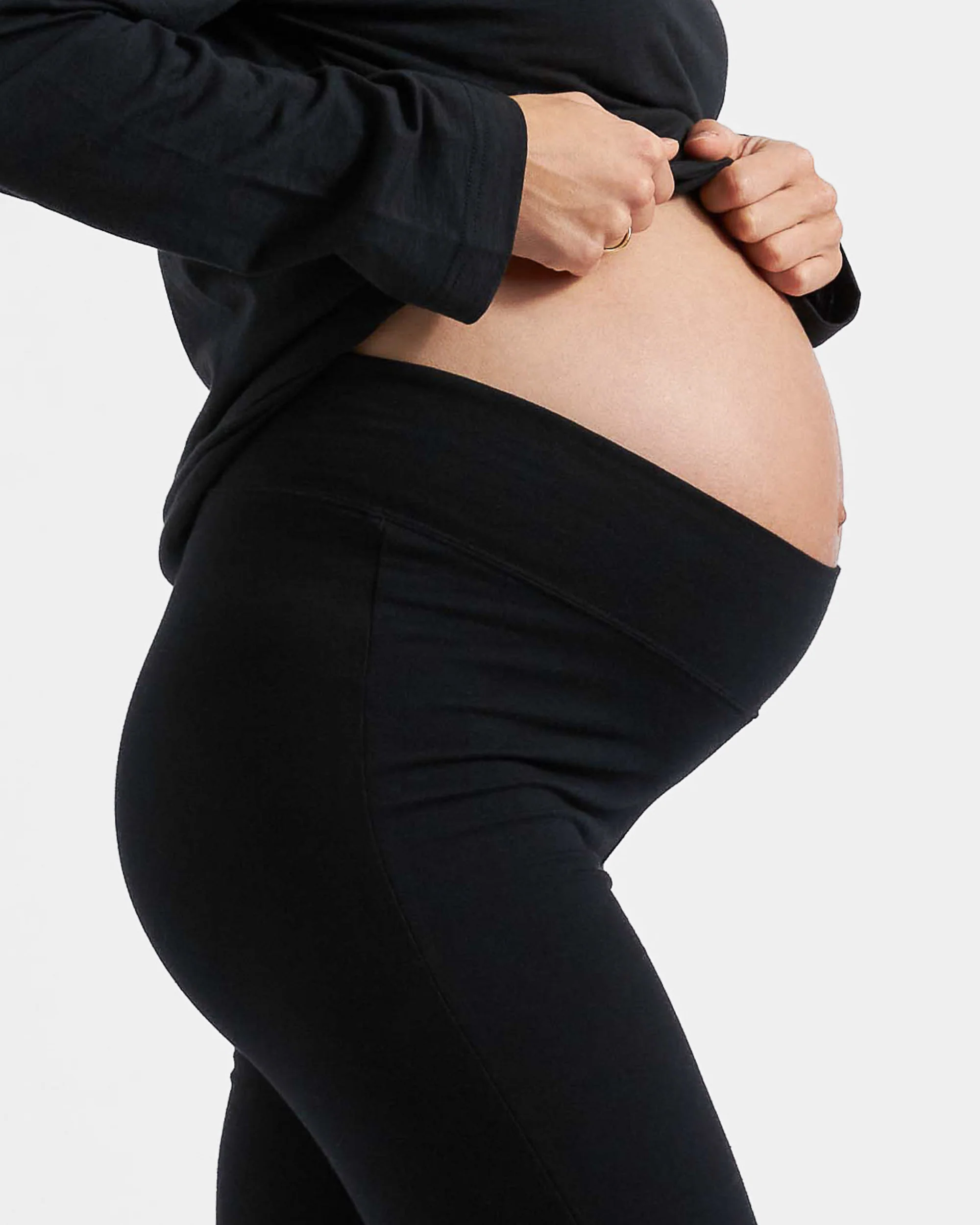Organic Jersey Flare Pant Black - Image 2