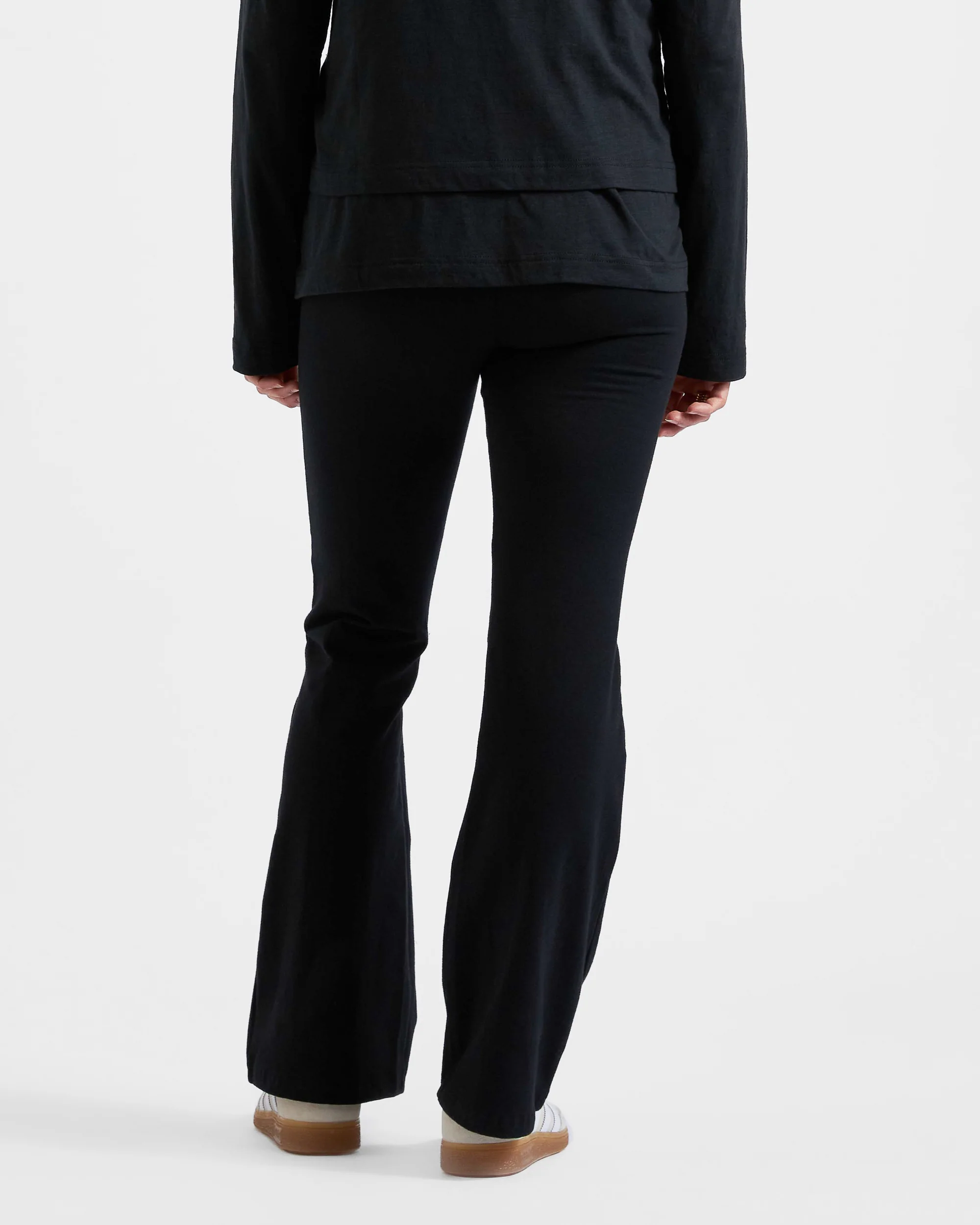 Organic Jersey Flare Pant Black - Image 4