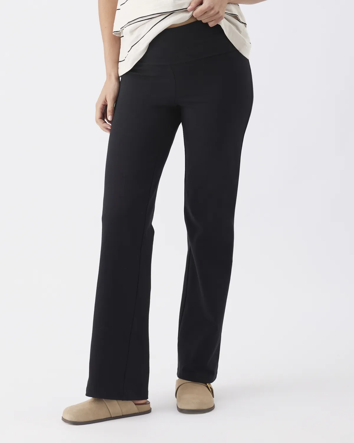 Organic Jersey Straight Pant  Black - Image 3