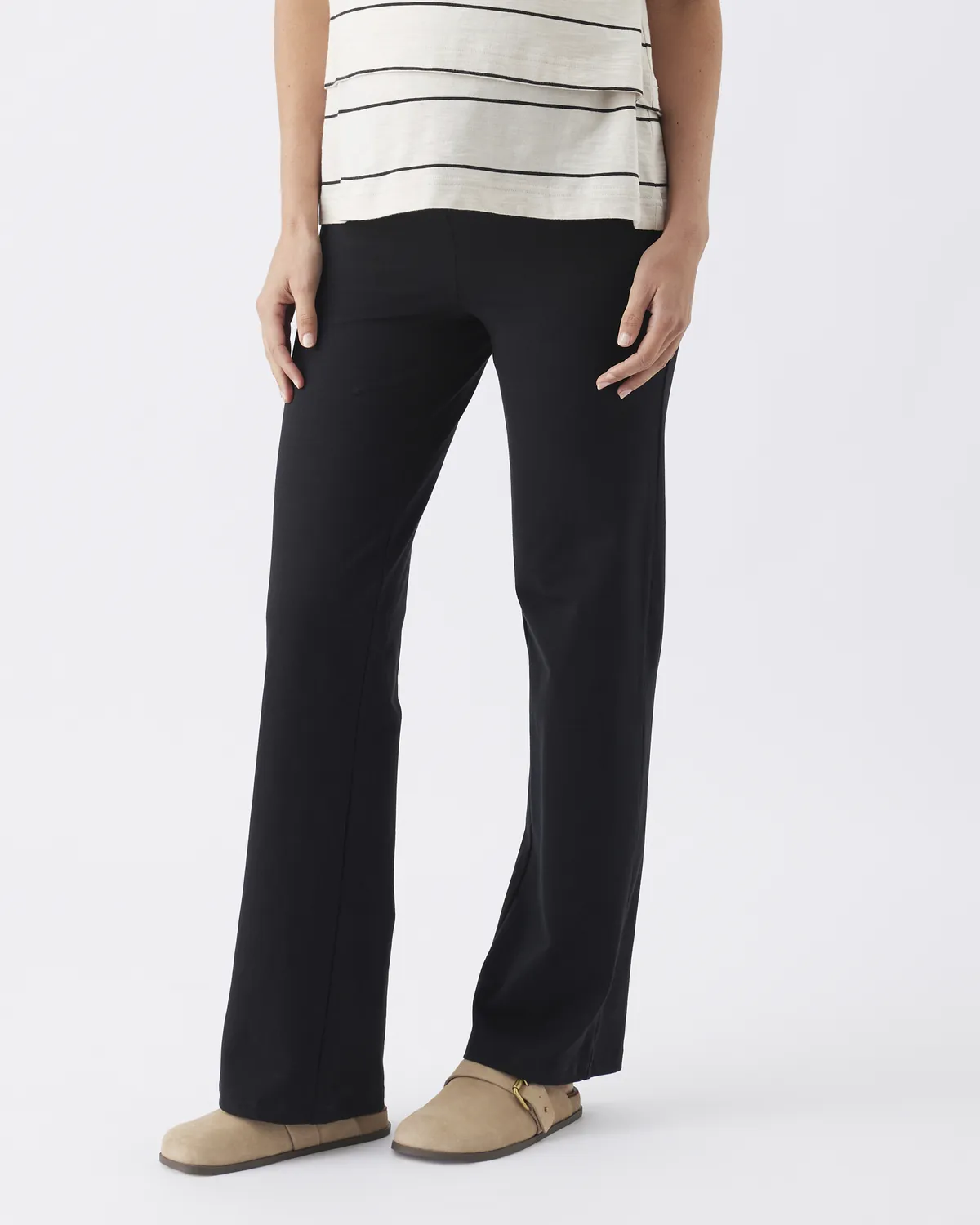 Organic Jersey Straight Pant  Black - Image 4