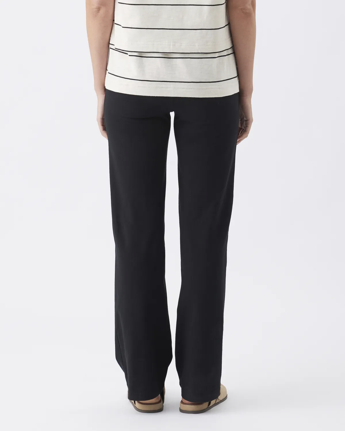 Organic Jersey Straight Pant  Black - Image 5