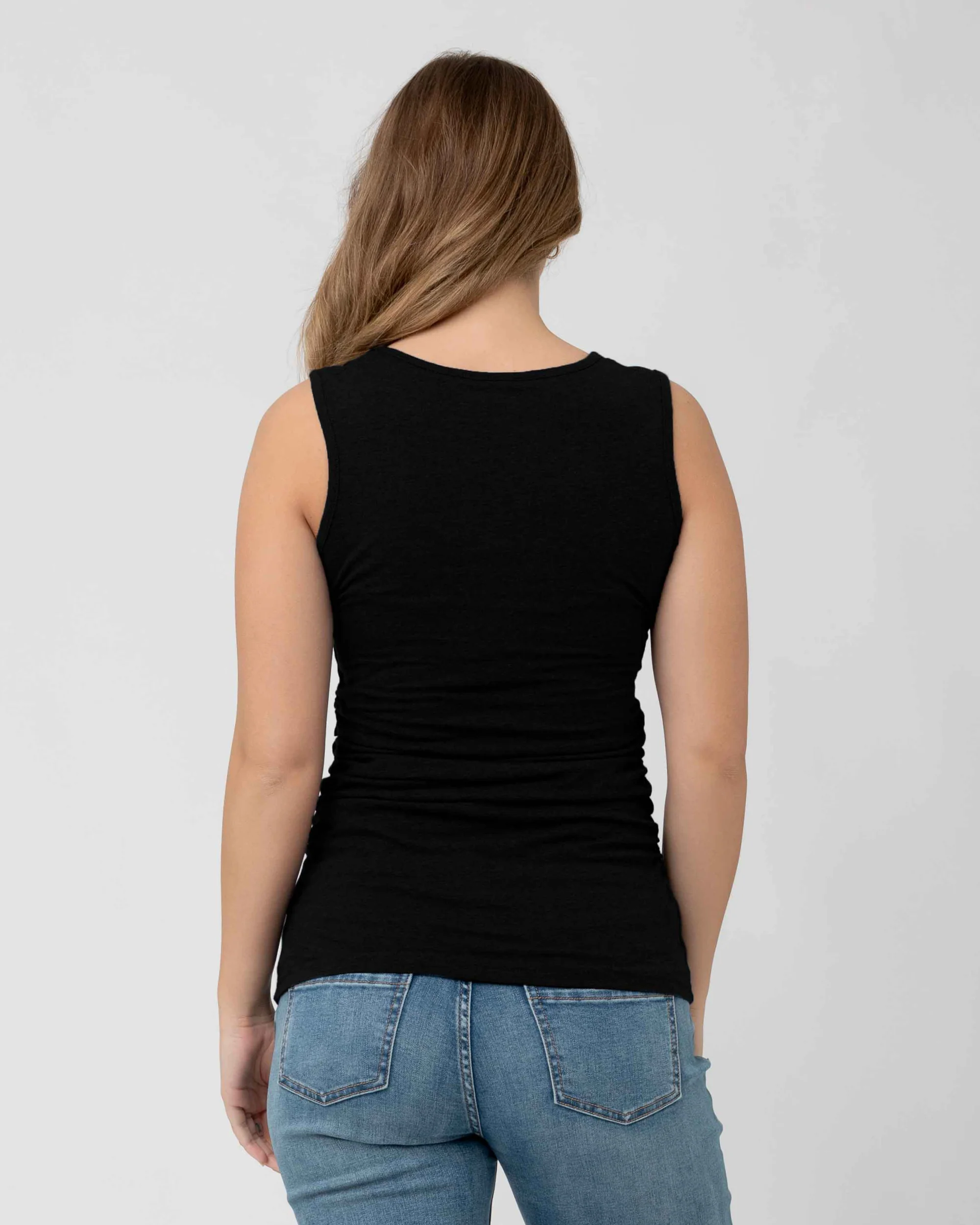 Organic Nursing Tank Black - Image 5