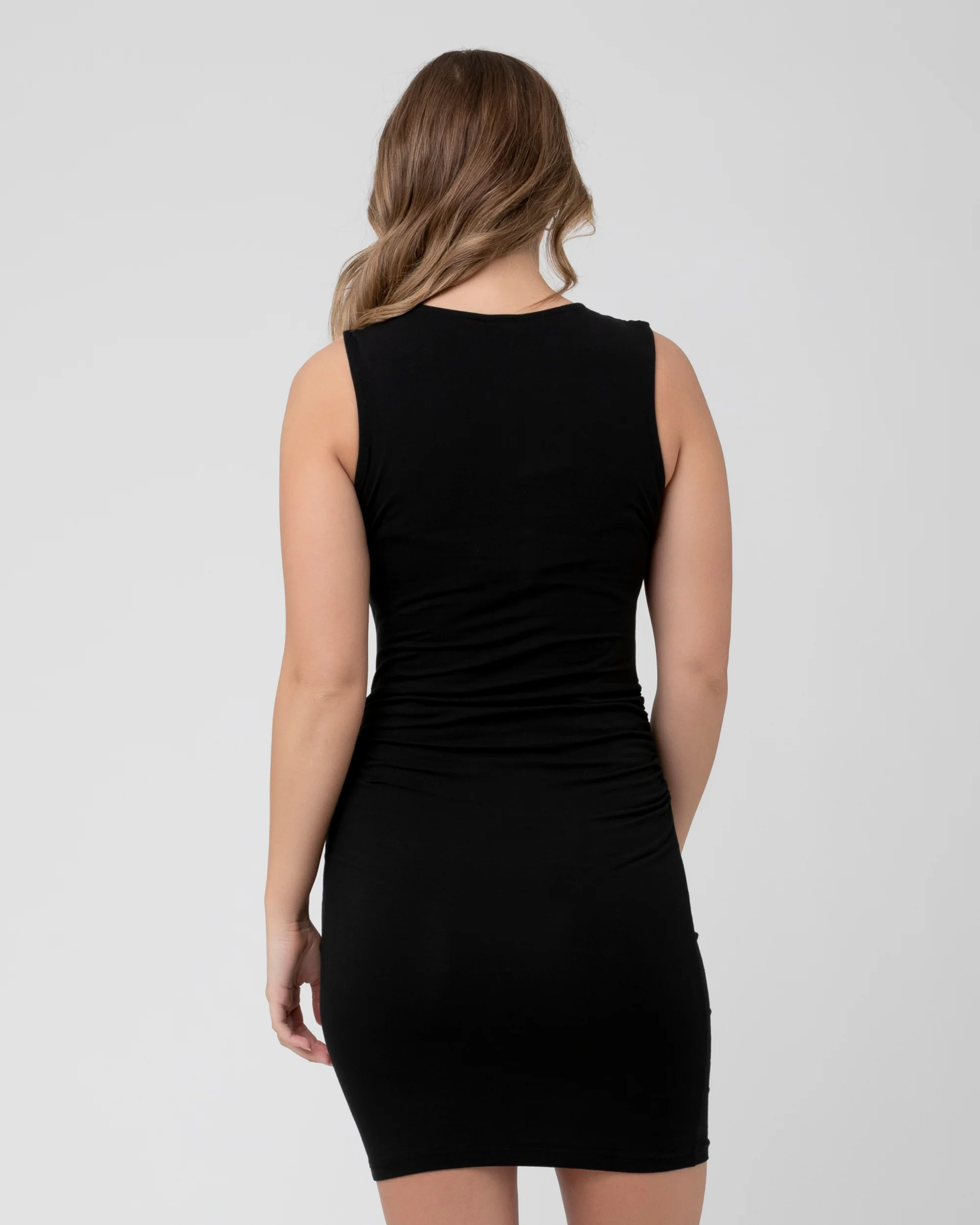 Organic Nursing Tank Dress  Black - Image 4
