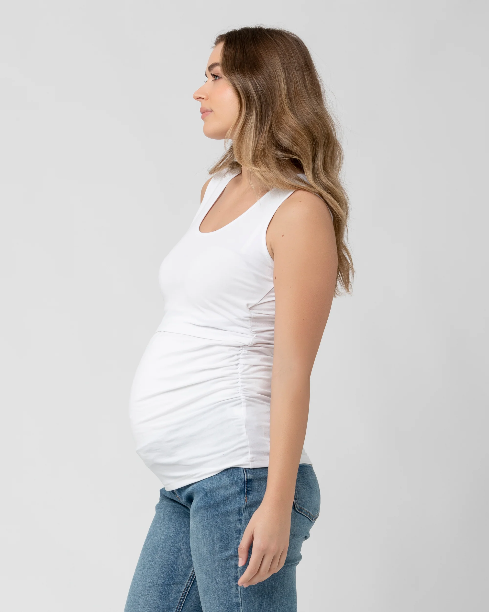 Organic Nursing Tank White - Image 4