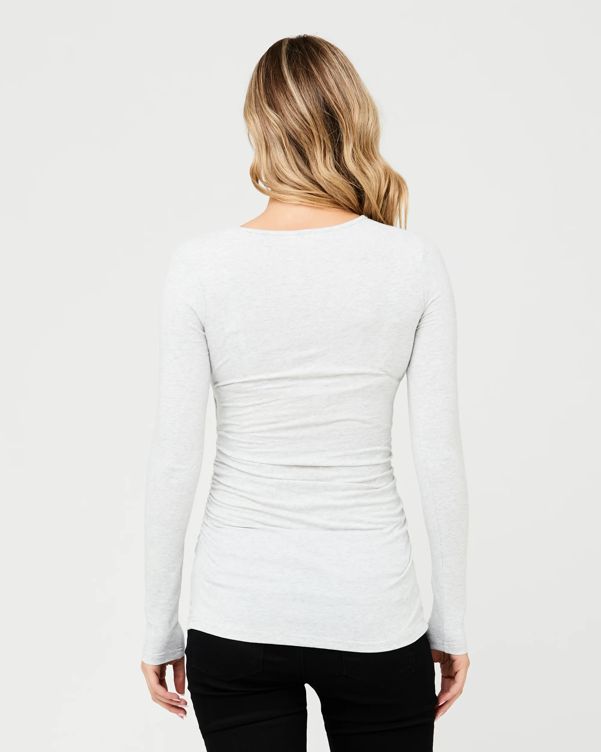 Organic Nursing Top Silver Marle - Image 3
